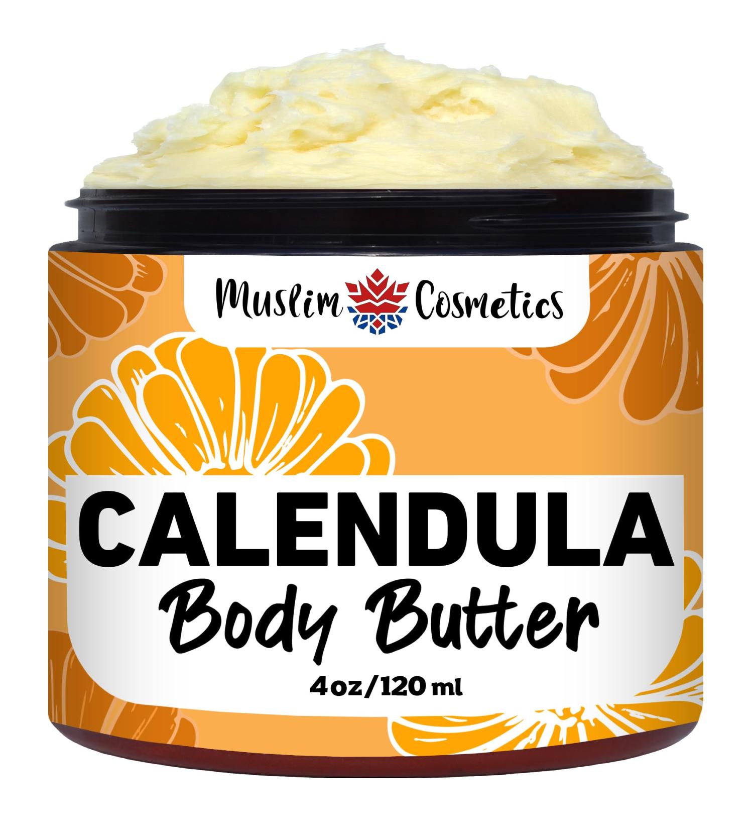 Calendula Body butter/No artificial ingredients/Organic Cocoa & Shea butter / 100% Natural & lightweight // Made in Canada - Muslim Cosmetics - Calendula Body butter (4oz (120ml))