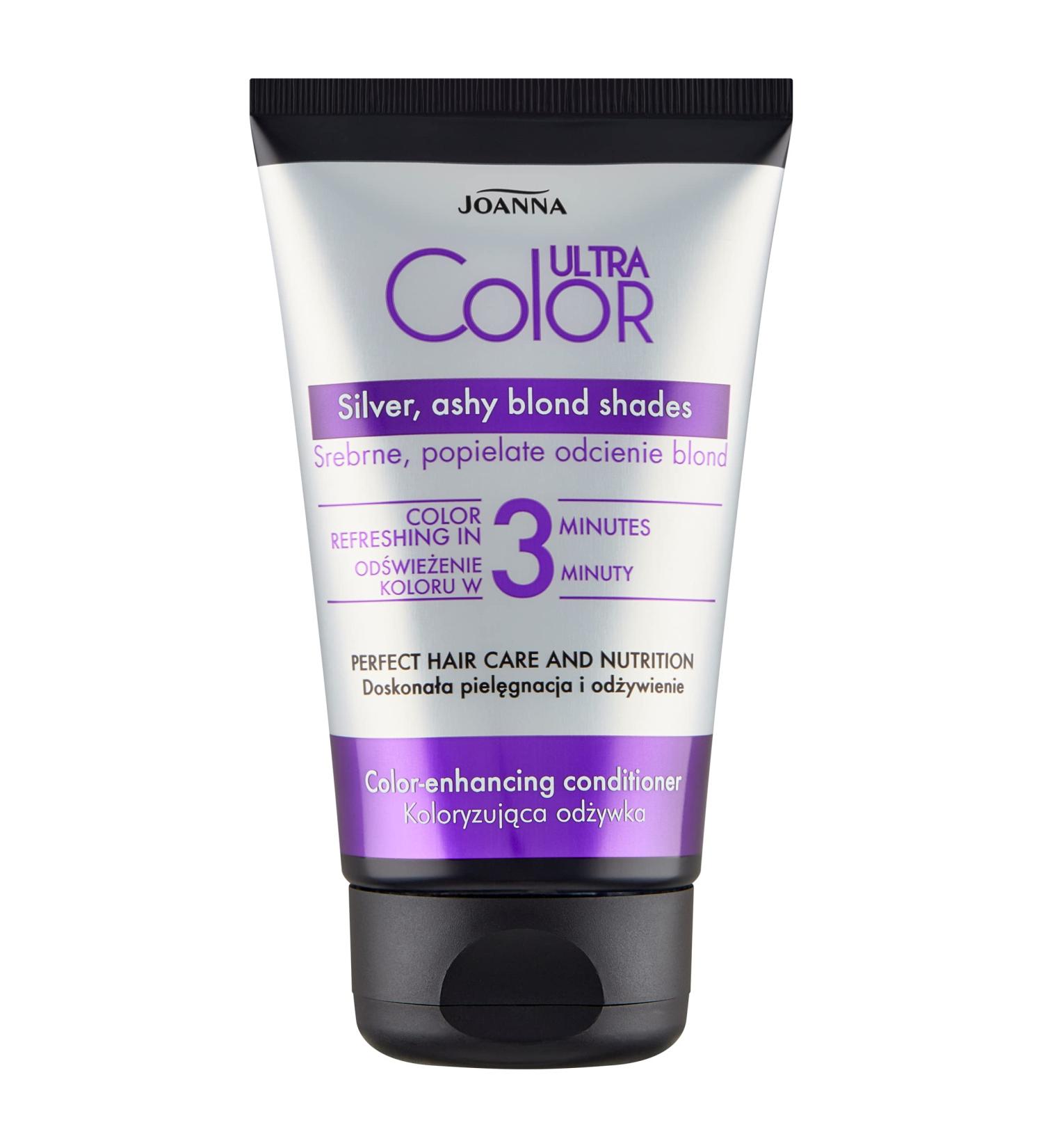  Joanna JOANNA Ultra Color Silver Women's Conditioner - Women's Conditioner - Colour Enhancing Conditioner - Neutralising unwanted yellow - In 3 Minutes - Silver Blonde 100g - Buy Online on GoSupps.com