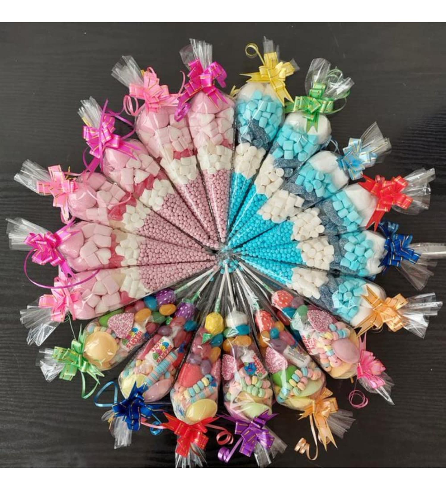 Pre Filled Millions Retro Sweet Cones Colours Kids Party Bags Children's Birthday party anniversary christening baby shower gender reveal wedding (Retro Mix 1 Count (pack of 25)) Retro Mix 1 Count (pack of 25) - Buy Online on GoSupps.com