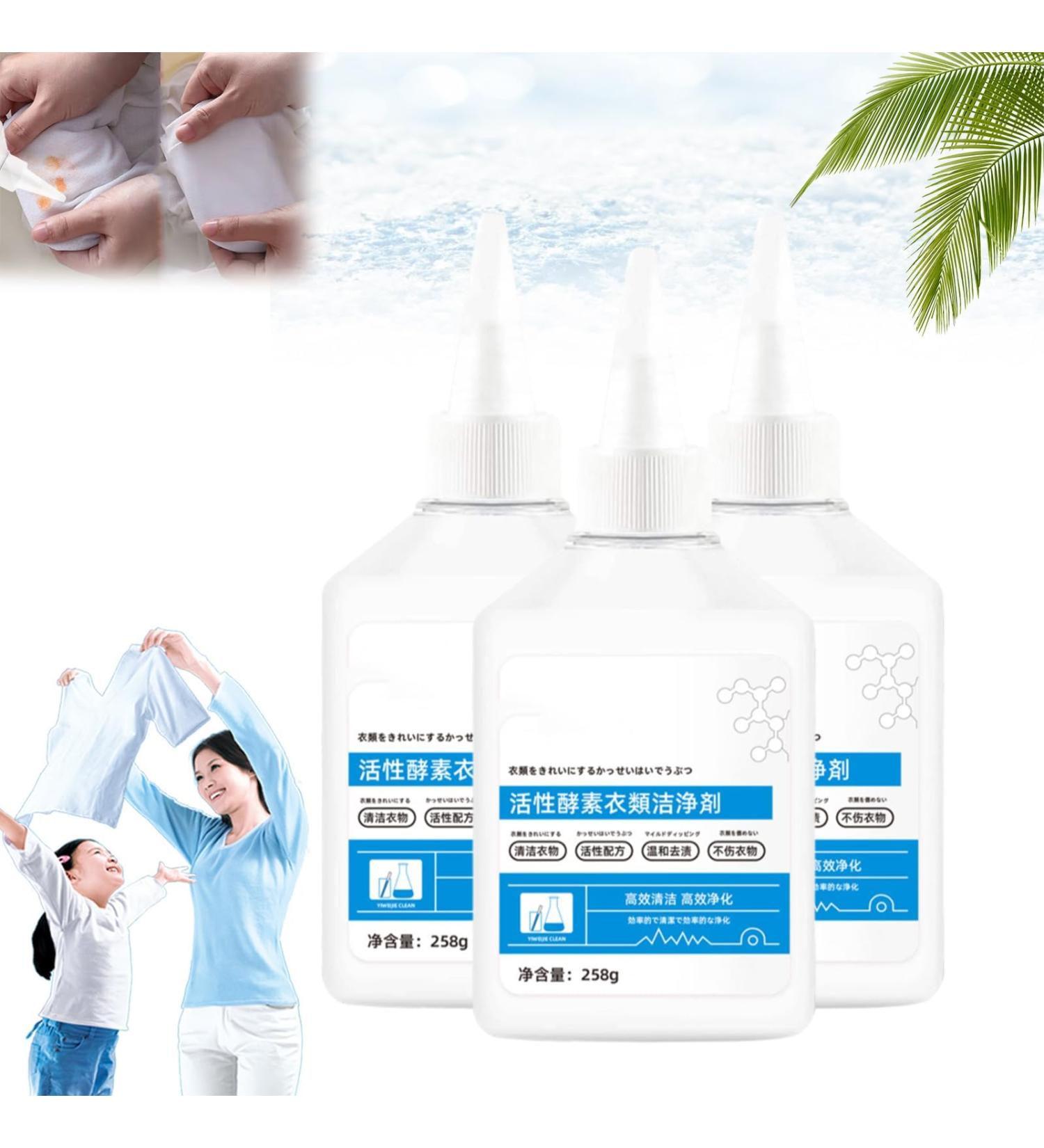 Active Enzymes for Clothes Cleaning Active Enzymes Laundry Stain Remover Garment Stubborn Stain Cleaner Oil Remover Active Enzymes Liquid Laundry Detergent for Stubborn Stains (3PCS) - Buy Online on GoSupps.com