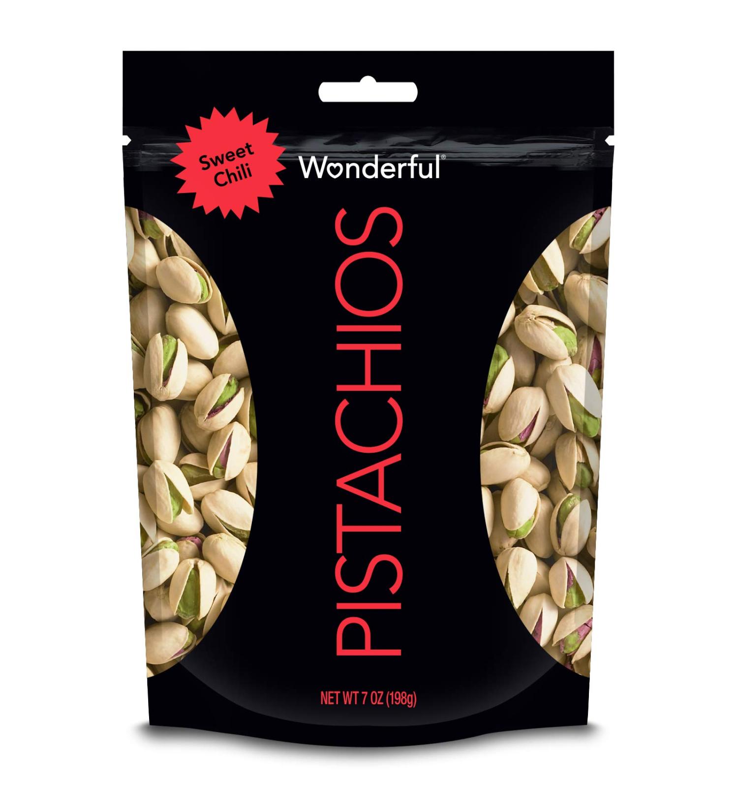Wonderful Pistachios Sweet Chili Pouch 7oz - Delicious Spicy Snack (1 Pack) - Buy Online on GoSupps.com