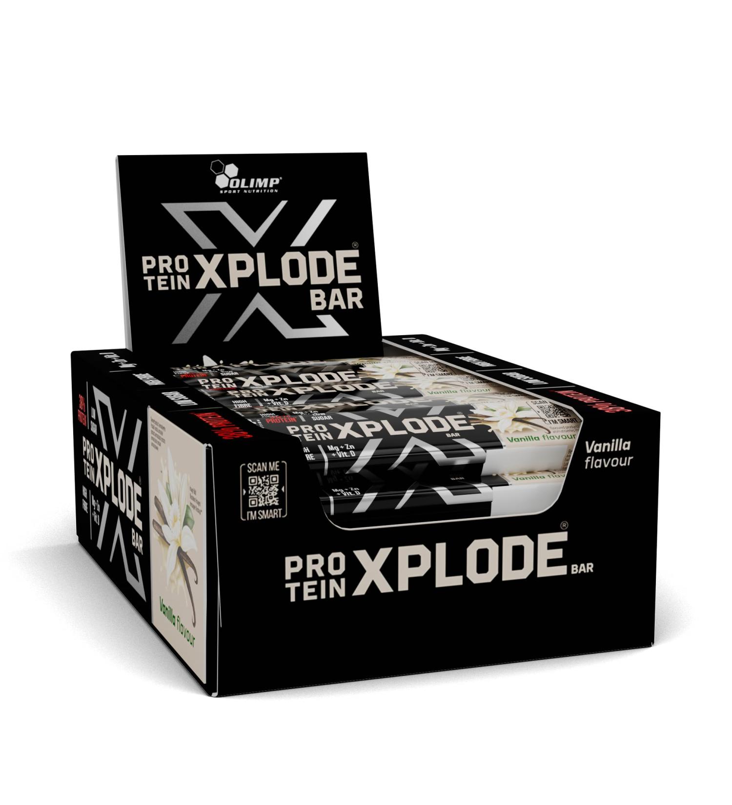 Olimp Protein Xplode Bar 25x40g - Vanilla - Buy Online on GoSupps.com