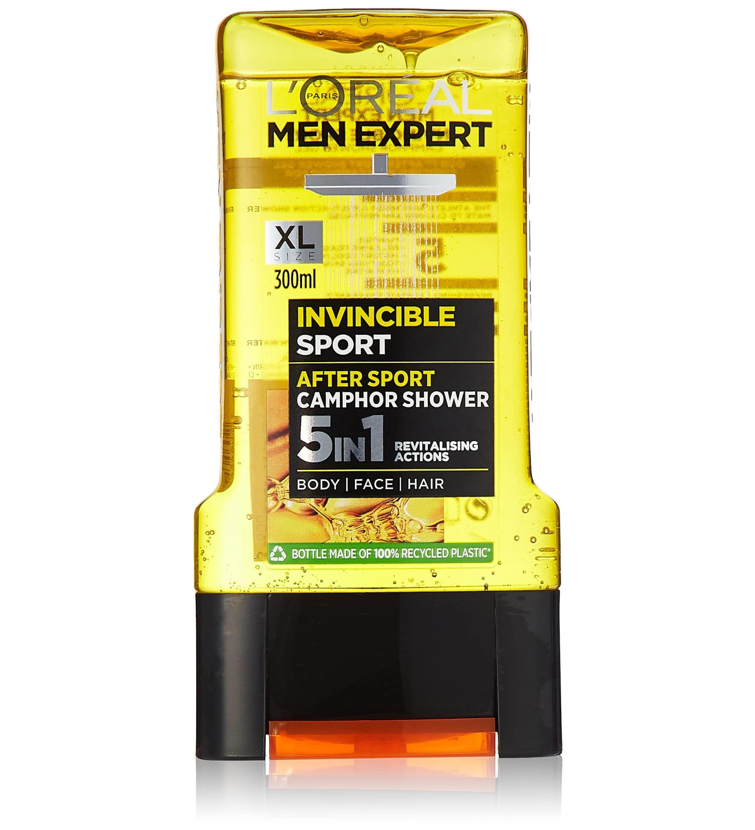 L'Oreal LOREAL Men Shower Gel Invincible Sport 300 ml 1 Units - Buy Online on GoSupps.com