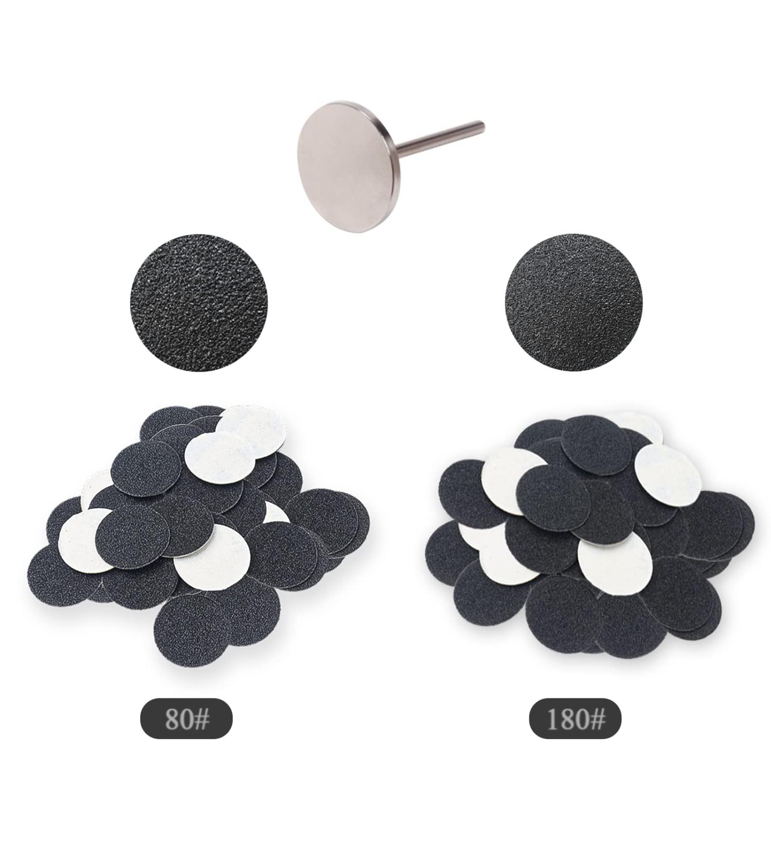 Qingmeng Feet Grinder Replacement Grinding Paper - 100PCs Sandpaper for Pedicure & Cracked Heels Care (15mm) - Buy Online on GoSupps.com