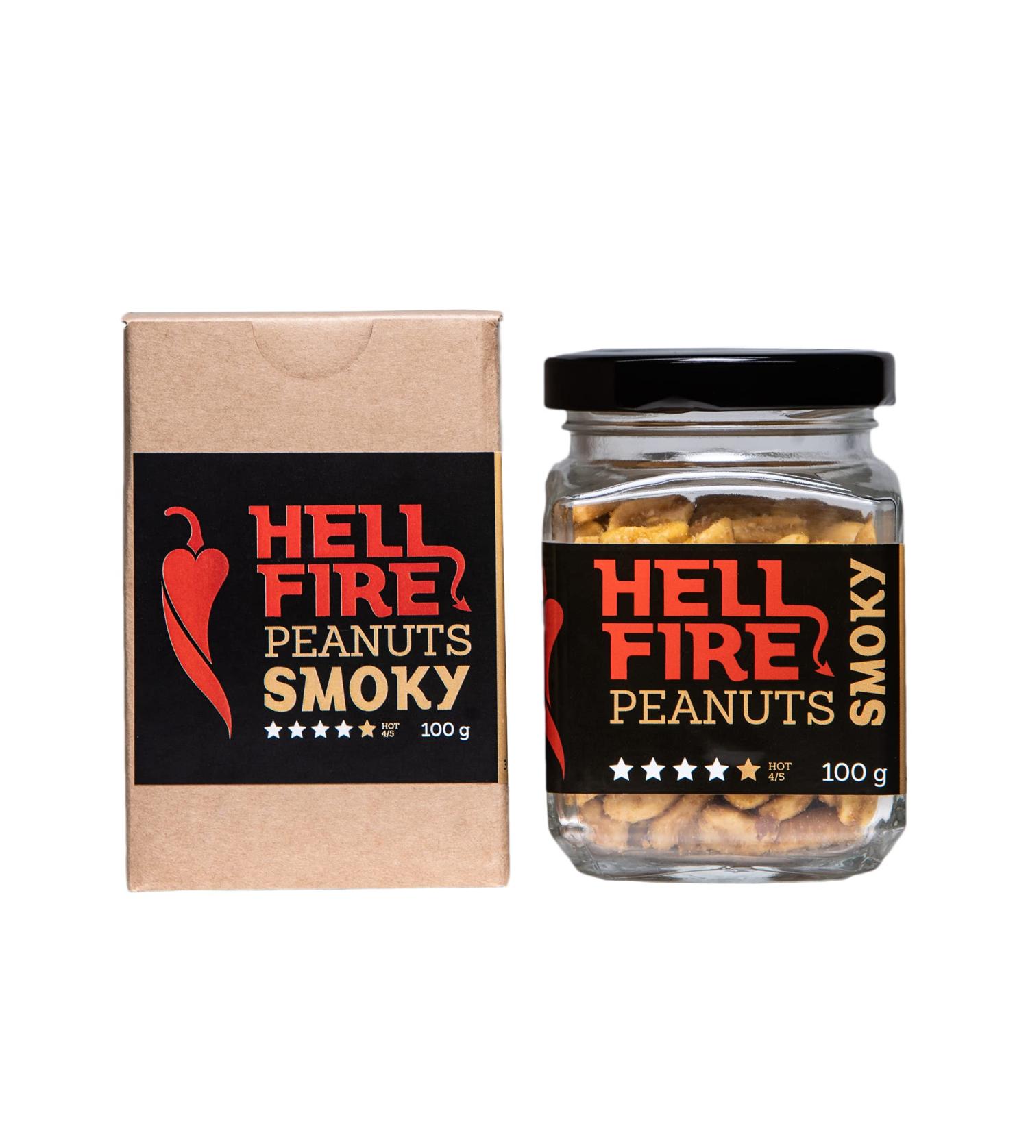 I Love Spicy Hellfire Peanuts | Smoky Roasted Peanuts with Trinidad Scorpion & Fatalii Chili | 100g Pack - Buy Online on GoSupps.com