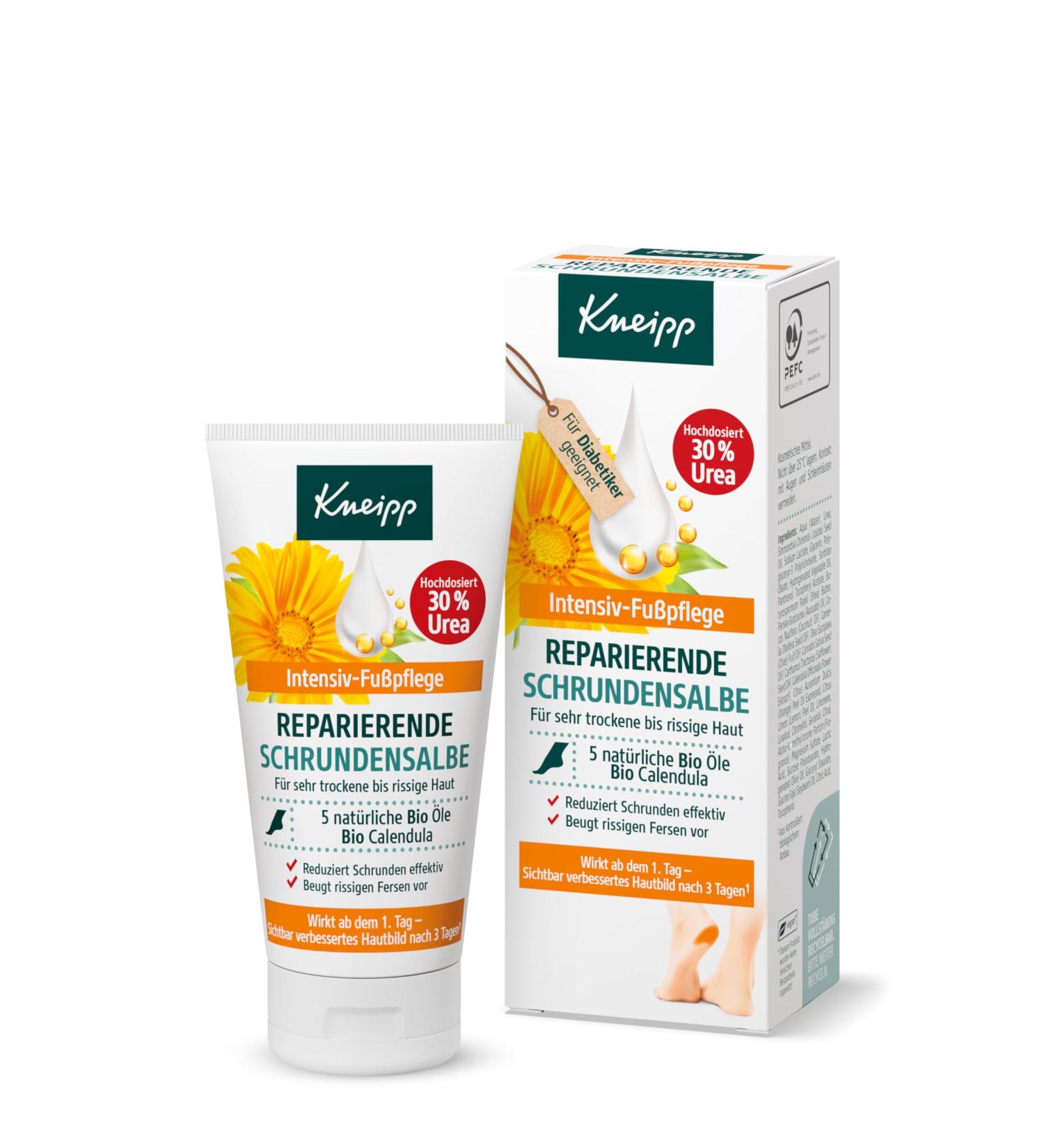 Kneipp Repairing Shoot Ointment - 30% Urea Foot Care | Organic Calendula | Soft & Smooth Skin | Diabetic Friendly - 50ml - Buy Online on GoSupps.com