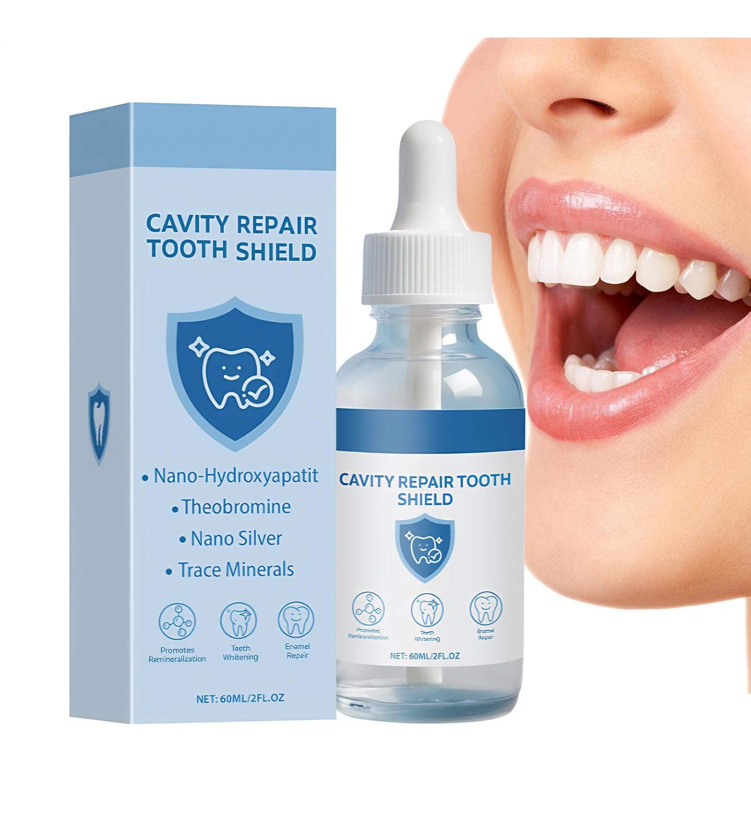 Cavity Repair Liquid - 60ml Natural Reversing | Cavity Repair Solution for Daily Use at Bedtime After Brushing at Home and While Traveling - Buy Online on GoSupps.com