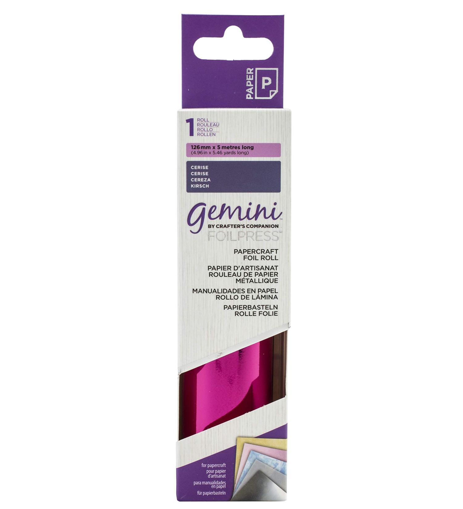 Crafter's Companion Gemini FoilPress Papercraft Foil Roll-Cerise