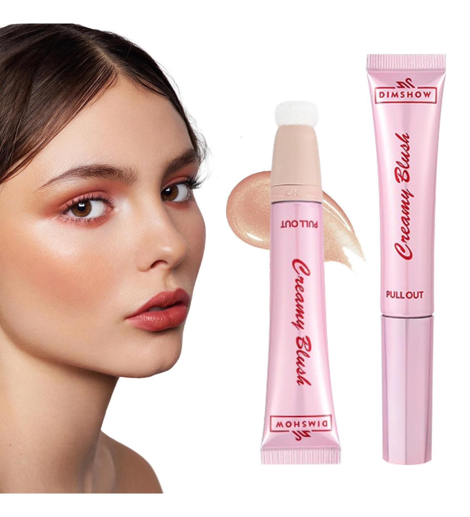 Face Highlighter Stick | Blushes Liquid Cream | With Sponge Head Cheek Highlighter Liquid Blushes Stick For Lips Face Pochy #10 - Buy Online on GoSupps.com