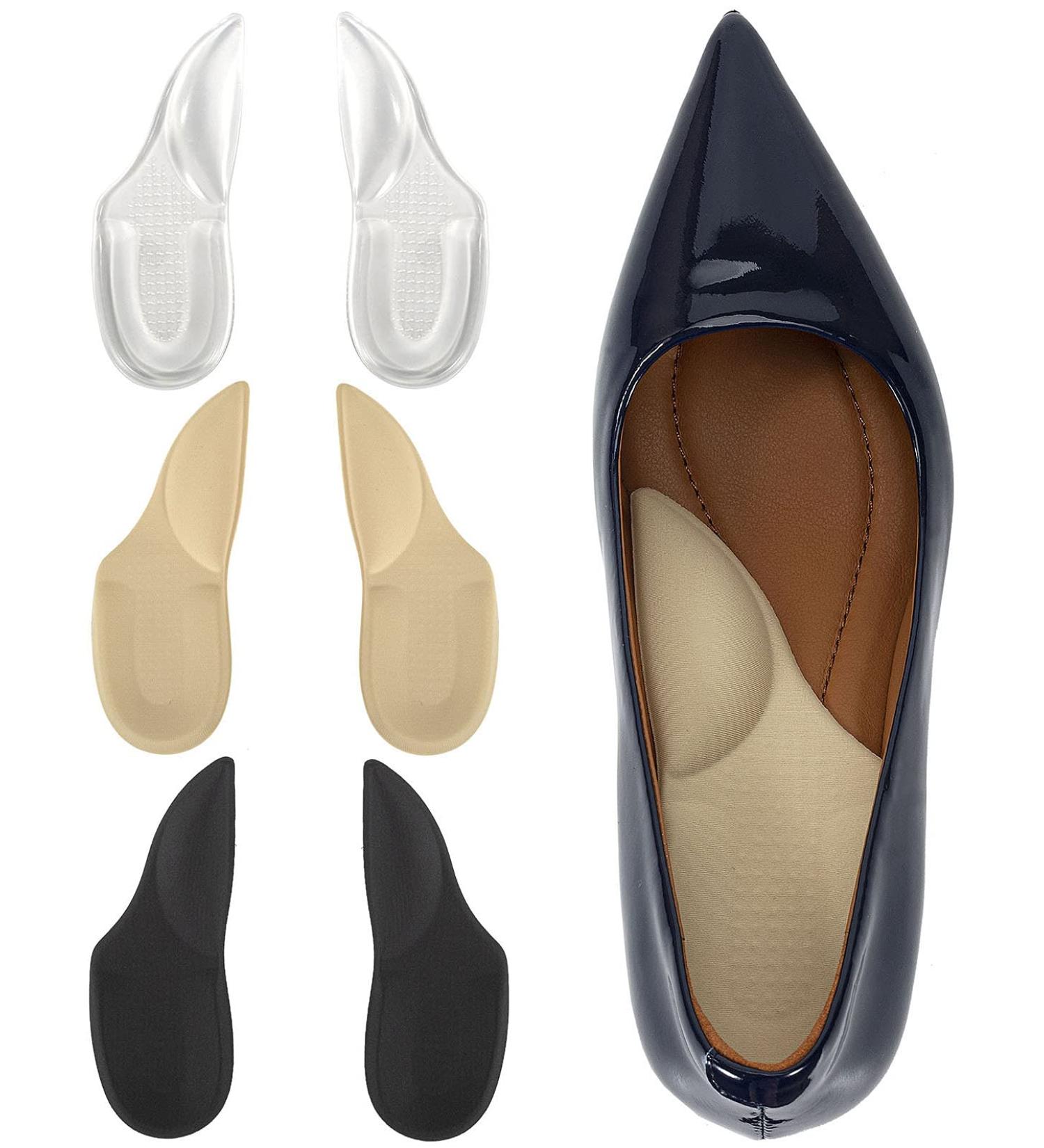 Arch Support Plantar Fasciitis Insoles - 3 Pairs for Women & Men | Adhesive Foot Arch Inserts for Flat Feet, Heel Support Cushion | Relieve Feet Pain & Pressure - Buy Online on GoSupps.com