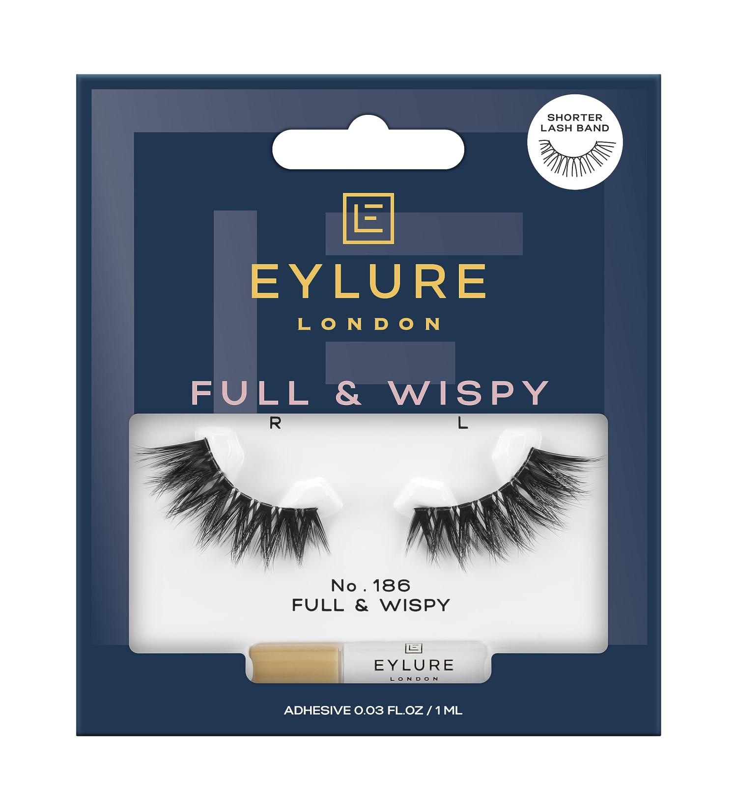 Eylure Full & Wispy No. 186 False Lashes (Shorter Lash Band) - Buy Online on GoSupps.com
