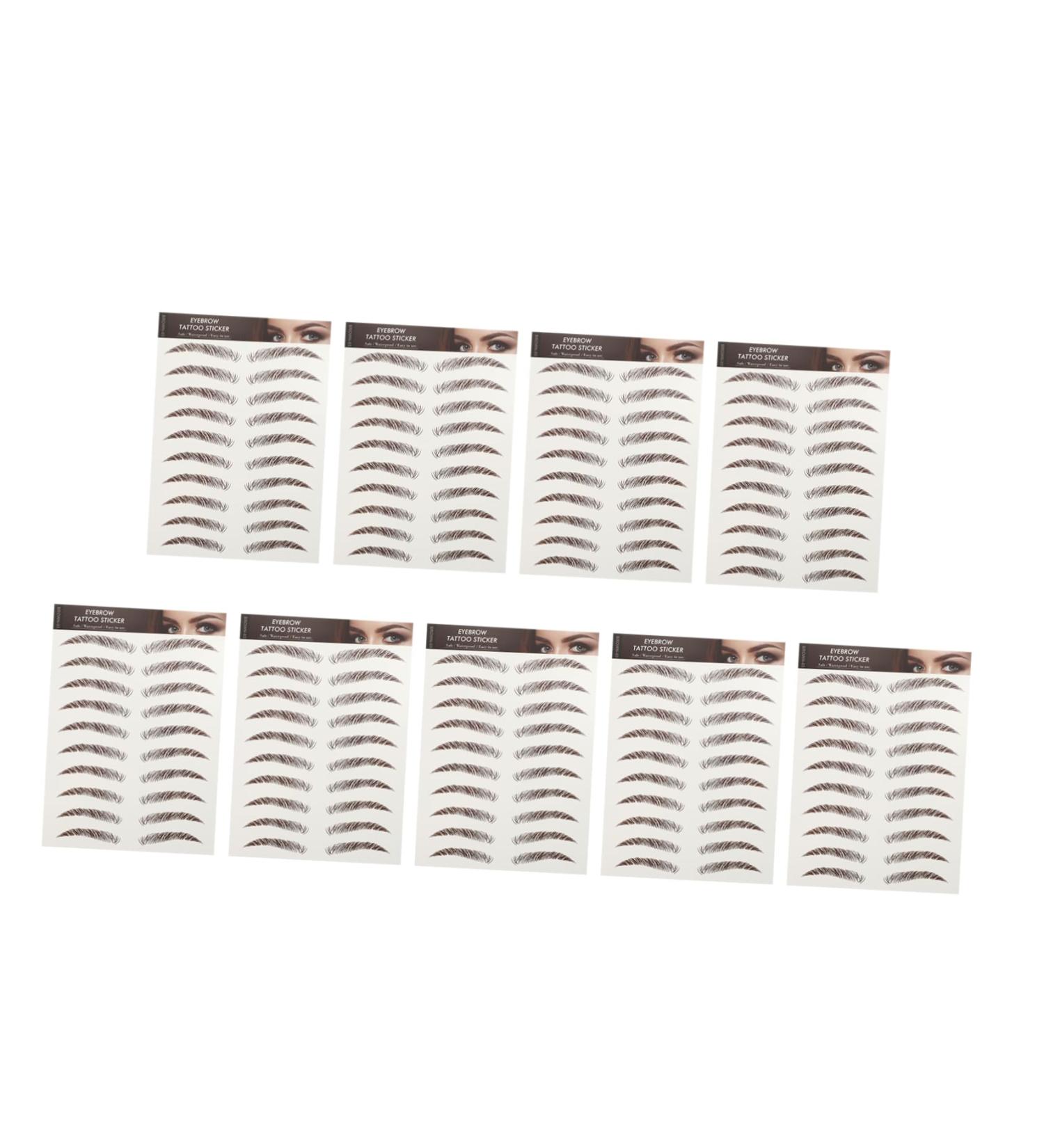 Beavorty 36 Sheets waterproof eyebrow stickers beauty tools Eyebrow Grooming Shaping Sticker cosmetic 3d set - Buy Online on GoSupps.com