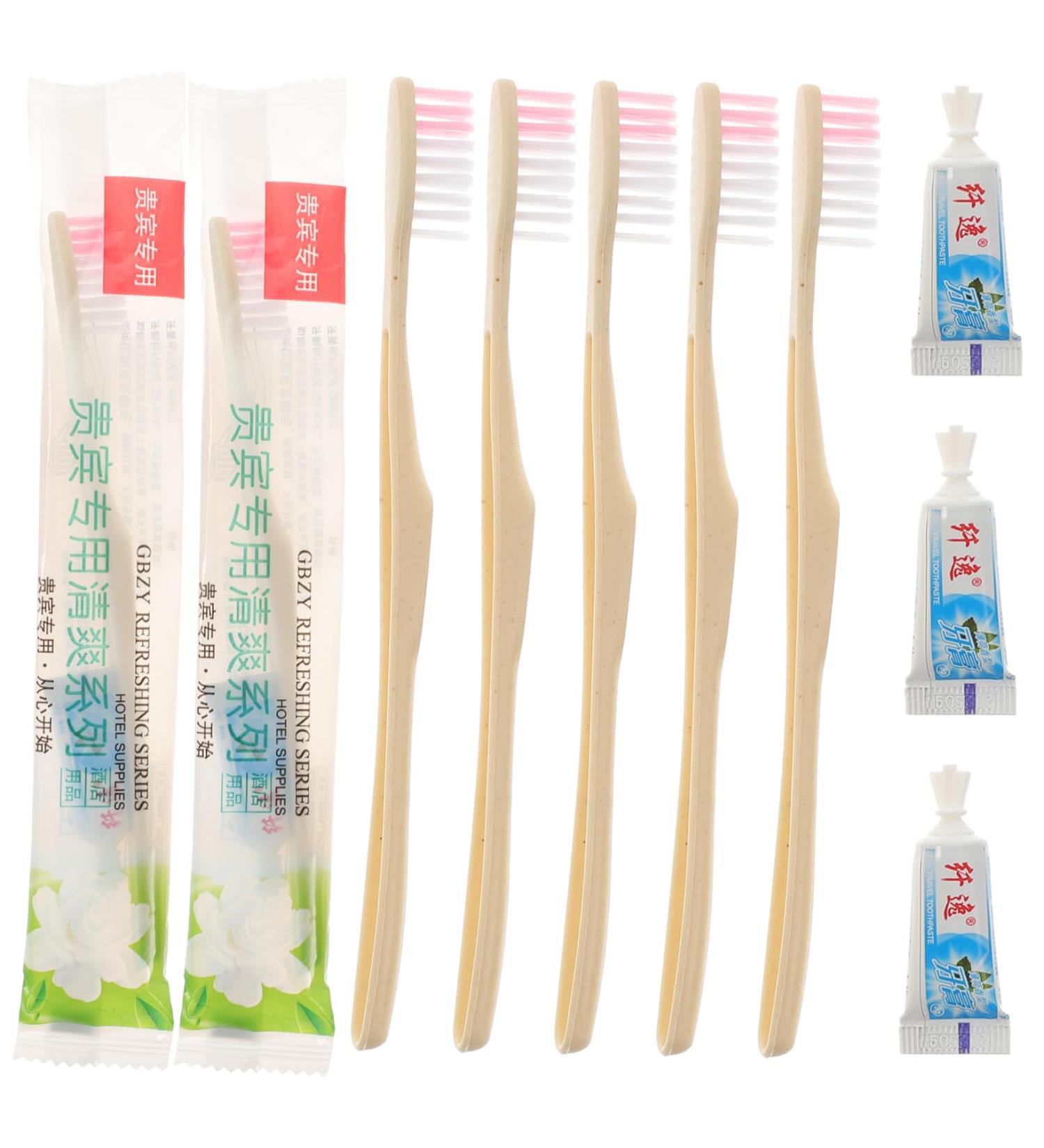 Gleavi 10th Travel Toothbrush & Toothpaste Set - Disposable Adult Oral Hygiene Hotel & Travel Ready - Buy Online on GoSupps.com