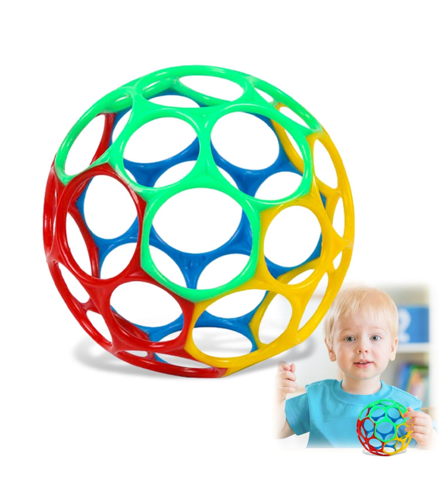 Guoyou BPA-Free Baby Grief Ball - Sensory Toy for 3-12 Months Perfect Baby Teething Ring for Boys & Girls - Buy Online on GoSupps.com
