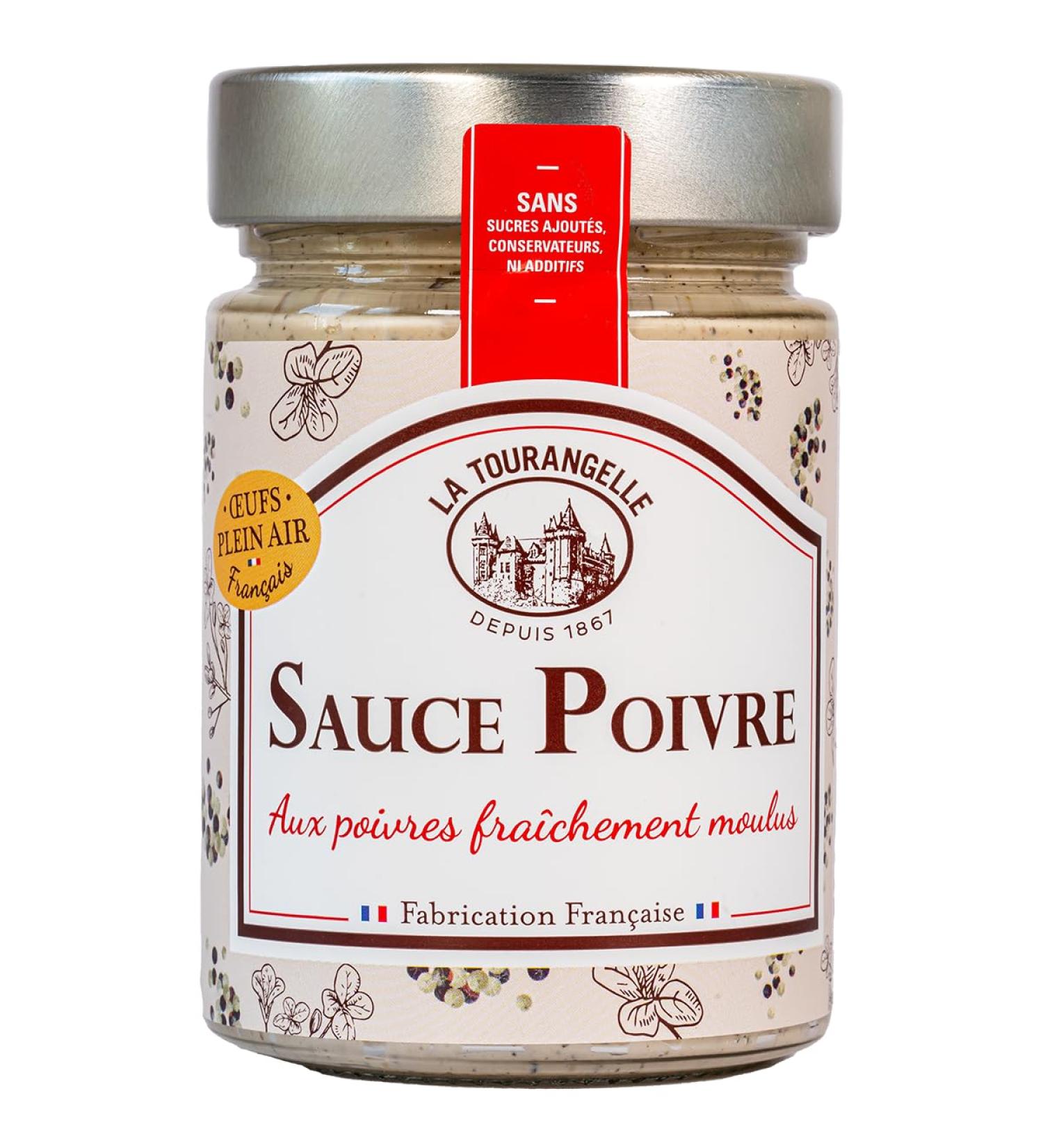 La Tourangelle Pepper Sauce 270 g Made in France with a good taste of freshly ground pepper 100% natural - Buy Online on GoSupps.com