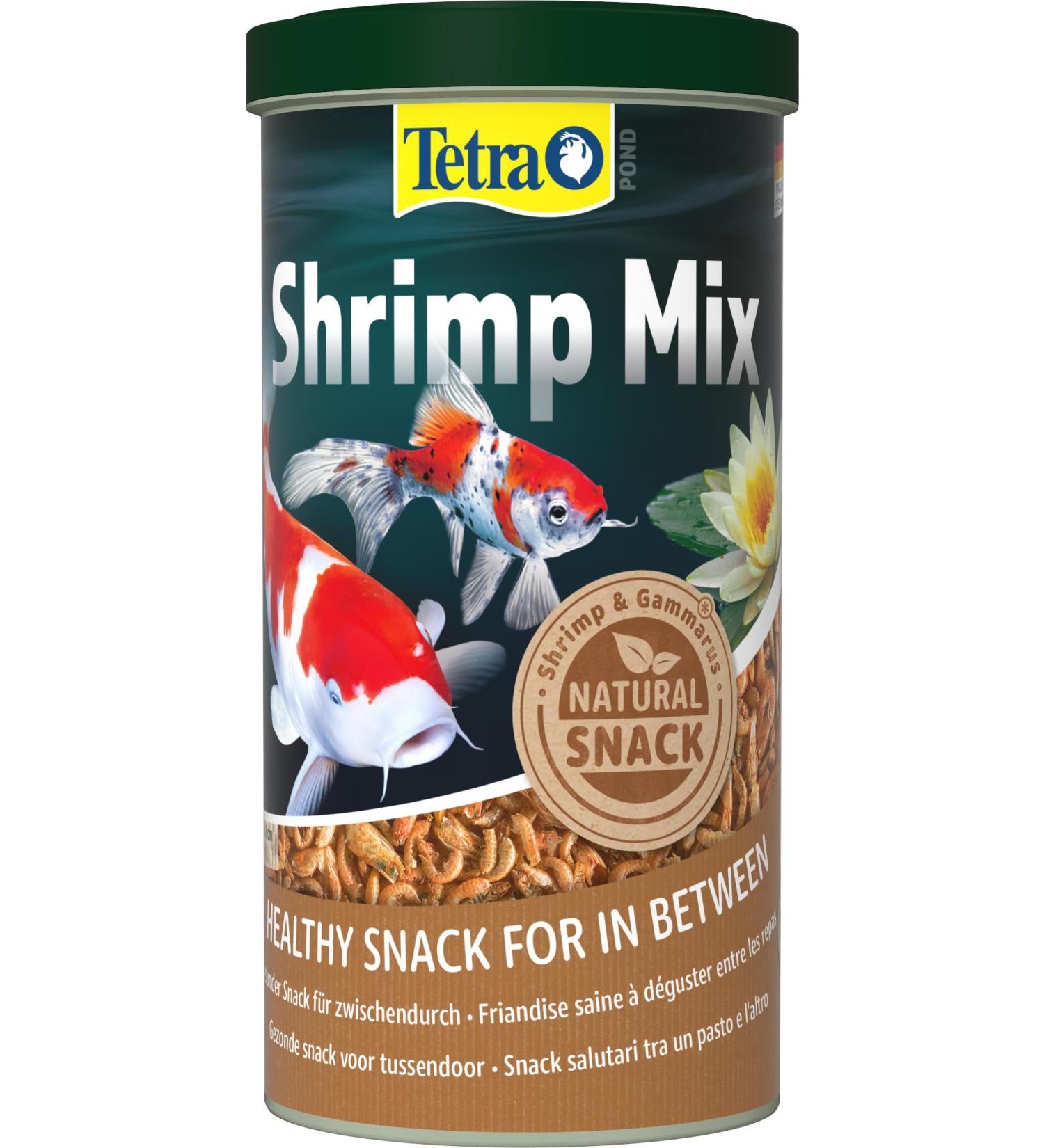 Tetra Pond Shrimp Mix - Natural Shrimp Snack for Pond Fish | High Protein | 1L Can - International Shipping - Buy Online on GoSupps.com