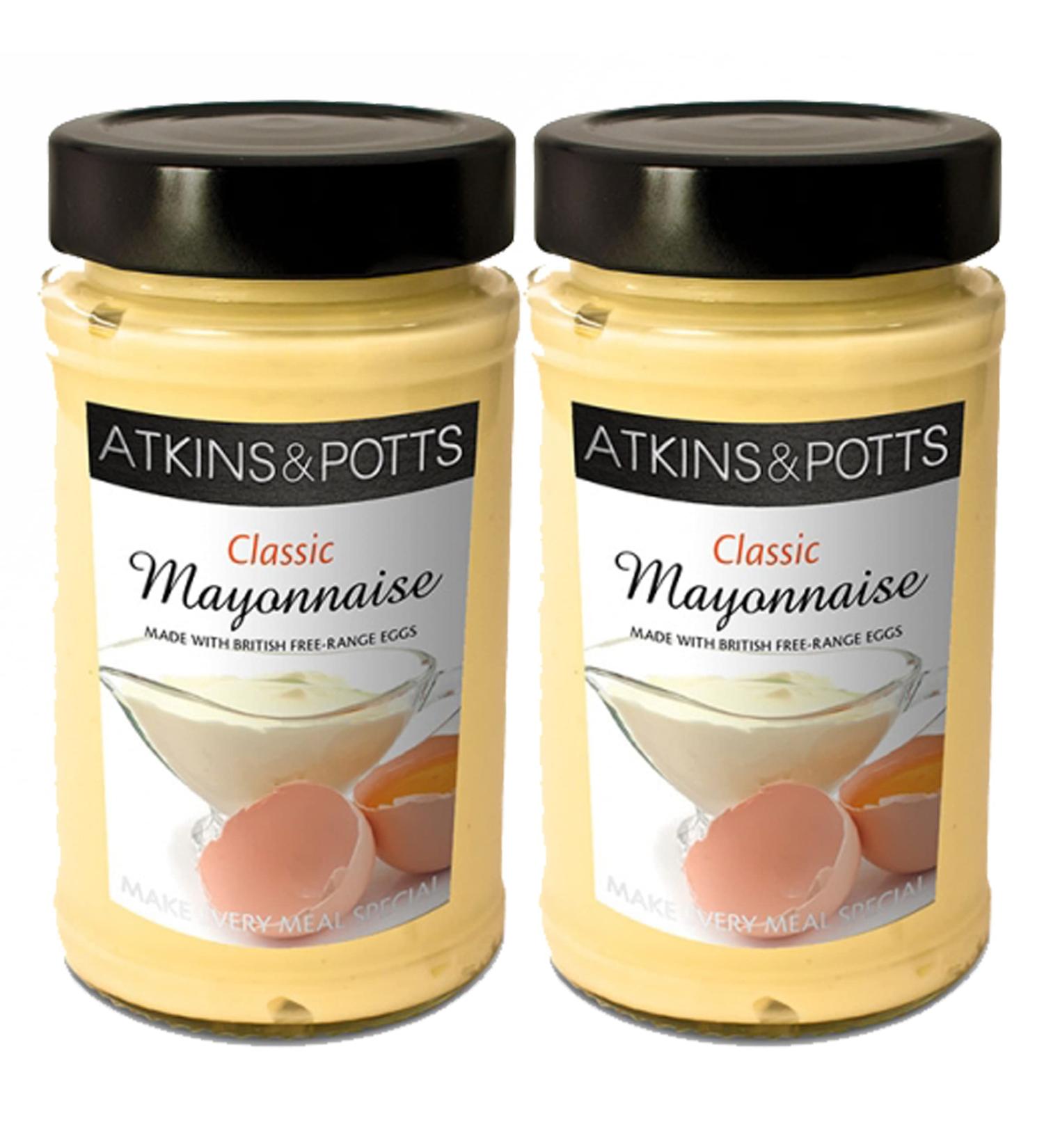 Atkins & Potts Classic Mayonnaise 200g | Pack of 2