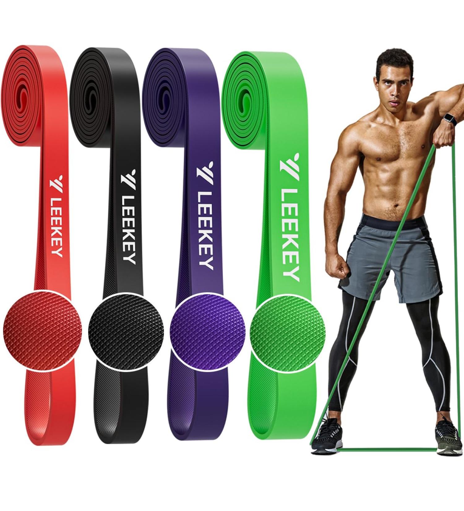 LEEKEY Resistance Bands Set - Versatile Pull Up Assist & Workout Bands for Men & Women | 15-125LBS - Ideal for Fitness Training Physical Therapy & Home Workouts - Buy Online on GoSupps.com