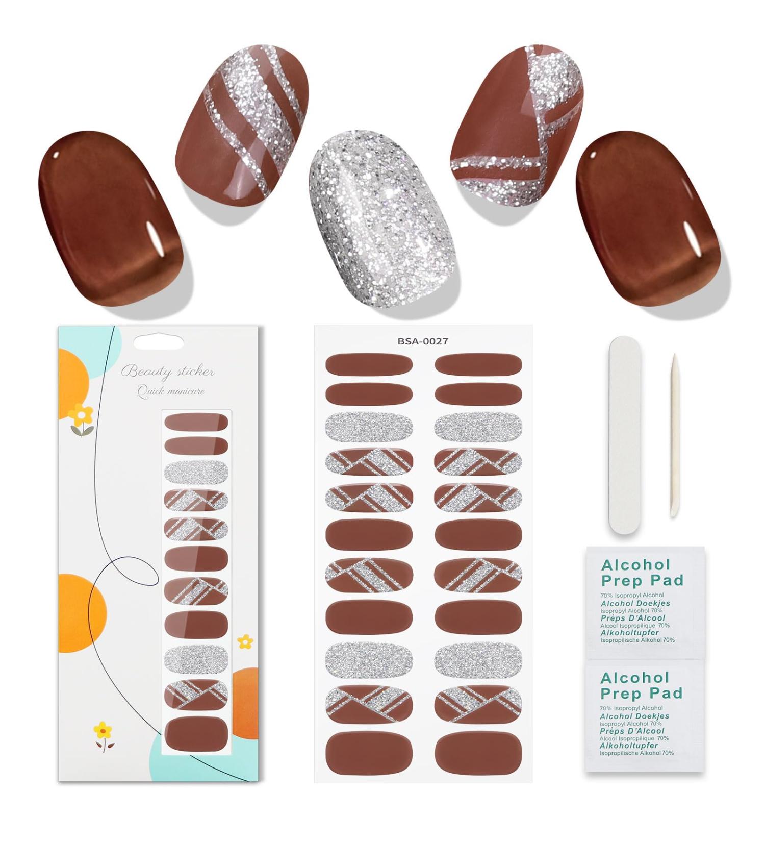 JMEOWIO Red Nail Foil Glitter - Self-Adhesive Nail Stickers for Stunning Nail Designs | Nail Art Accessories - Buy Online on GoSupps.com