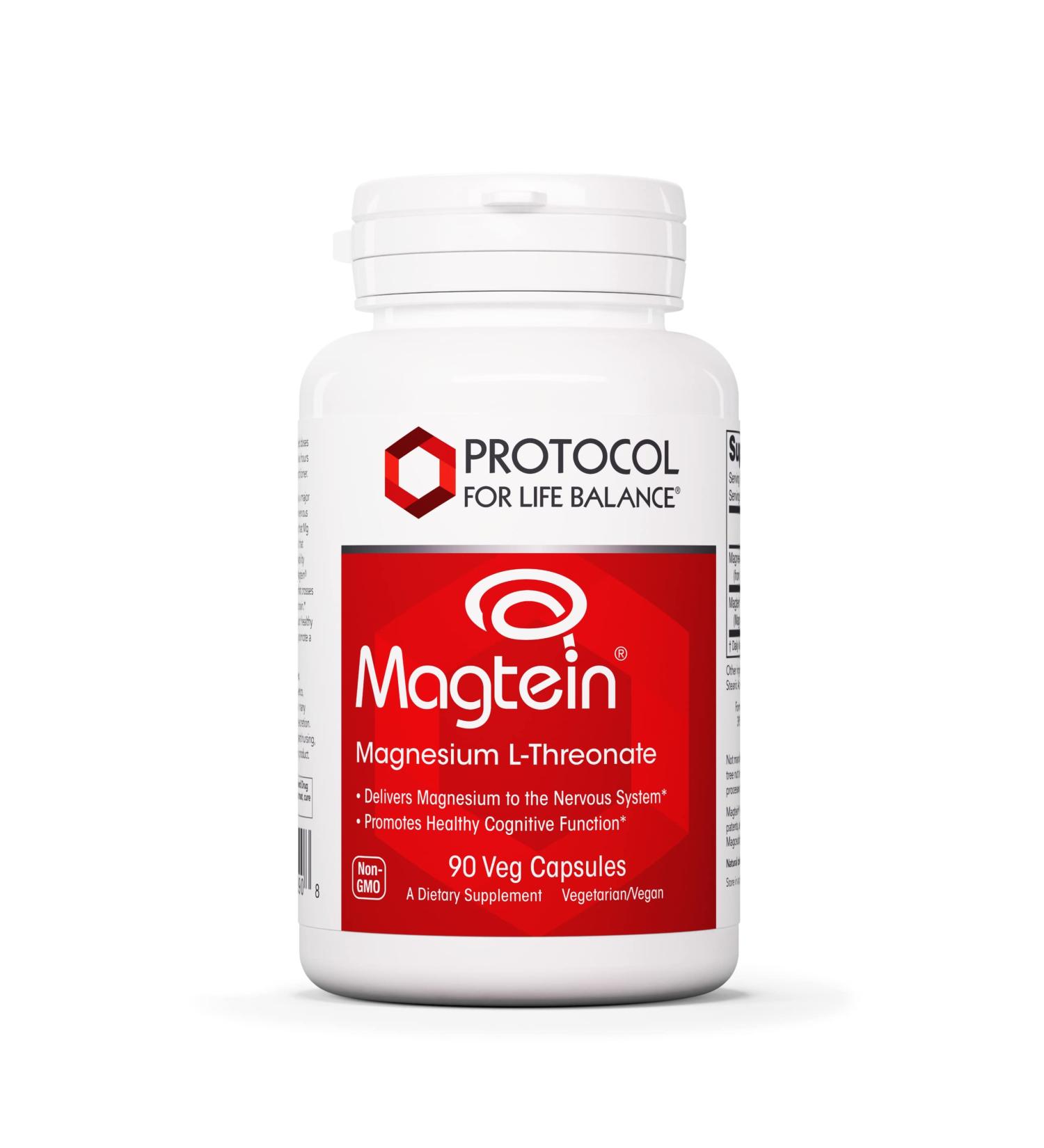 Protocol For Life Balance Magtein - Supports Nervous System & Cognitive Function - 90 Veg Capsules - Buy Online on GoSupps.com