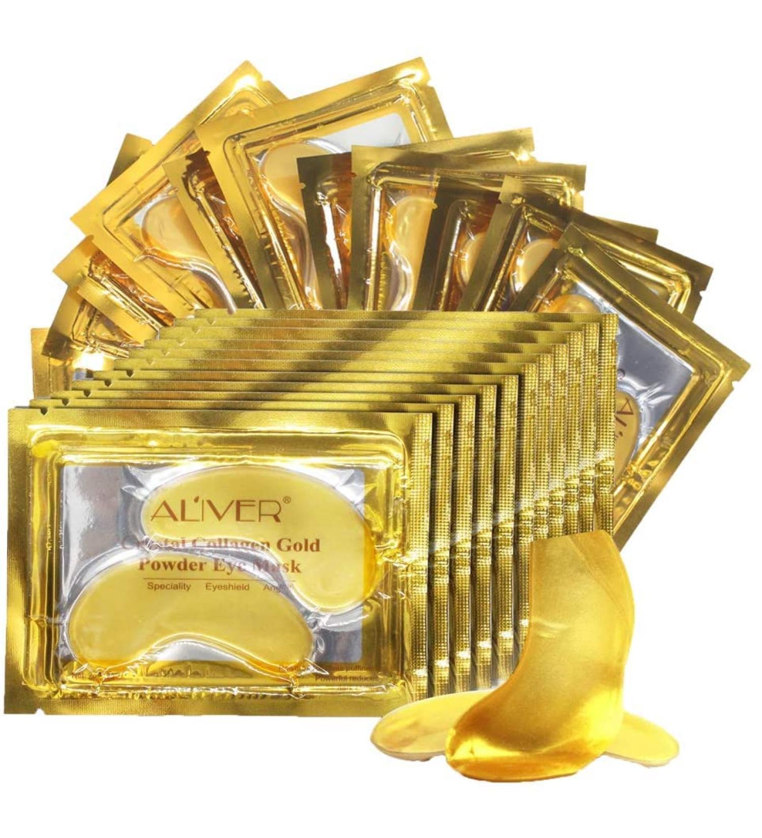 Collagen Under Eye Masks - 25 Pairs for Anti-Aging, Wrinkle Reduction, Dark Circles, and Puffy Eyes - Skincare Treatment for Men and Women - Buy Online on GoSupps.com