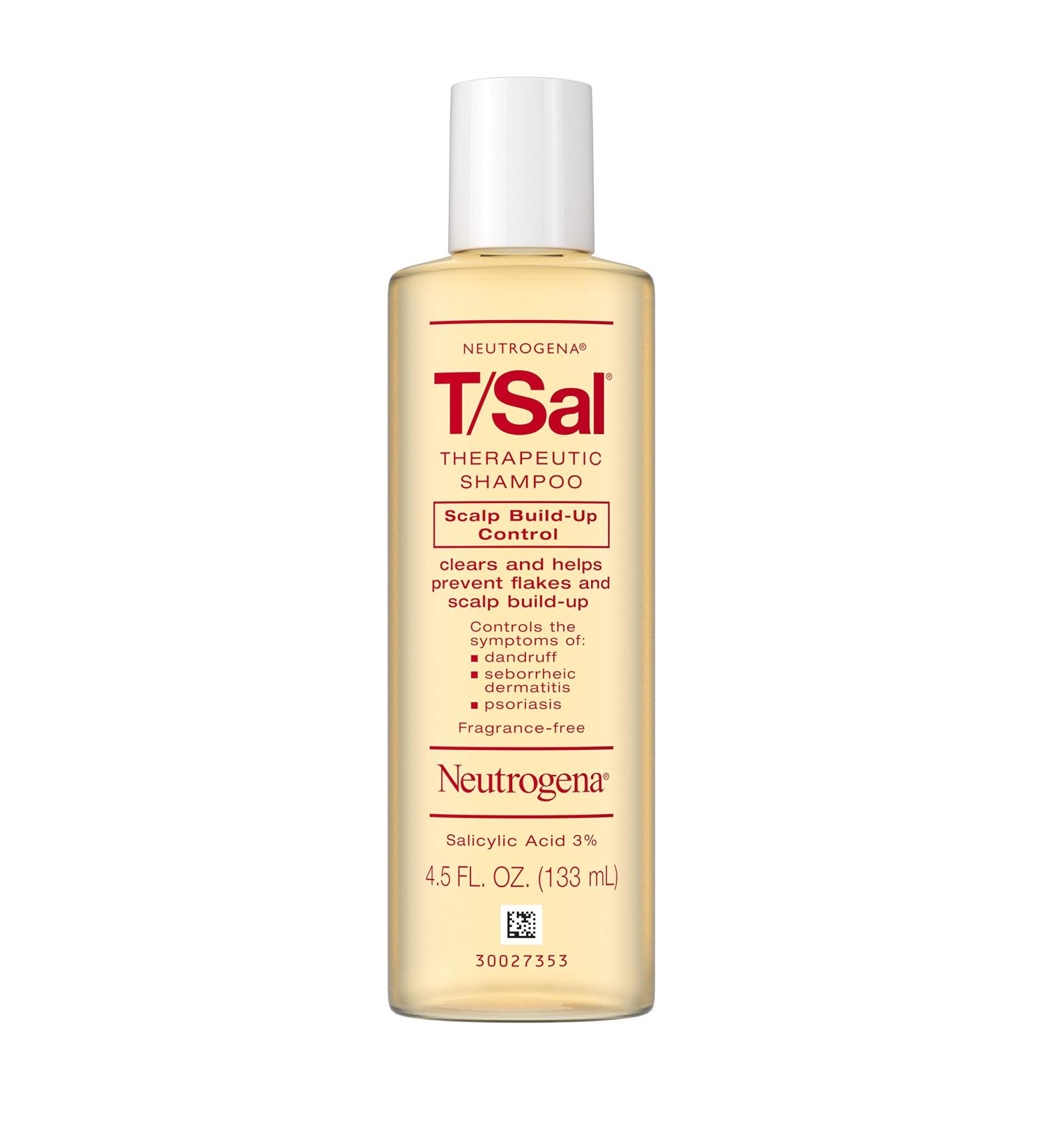 Neutrogena T/Sal Therapeutic Shampoo for Scalp Build-Up Control | Salicylic Acid Treatment for Dandruff, Psoriasis & Dermatitis | 4.5 fl. oz - Buy Online on GoSupps.com