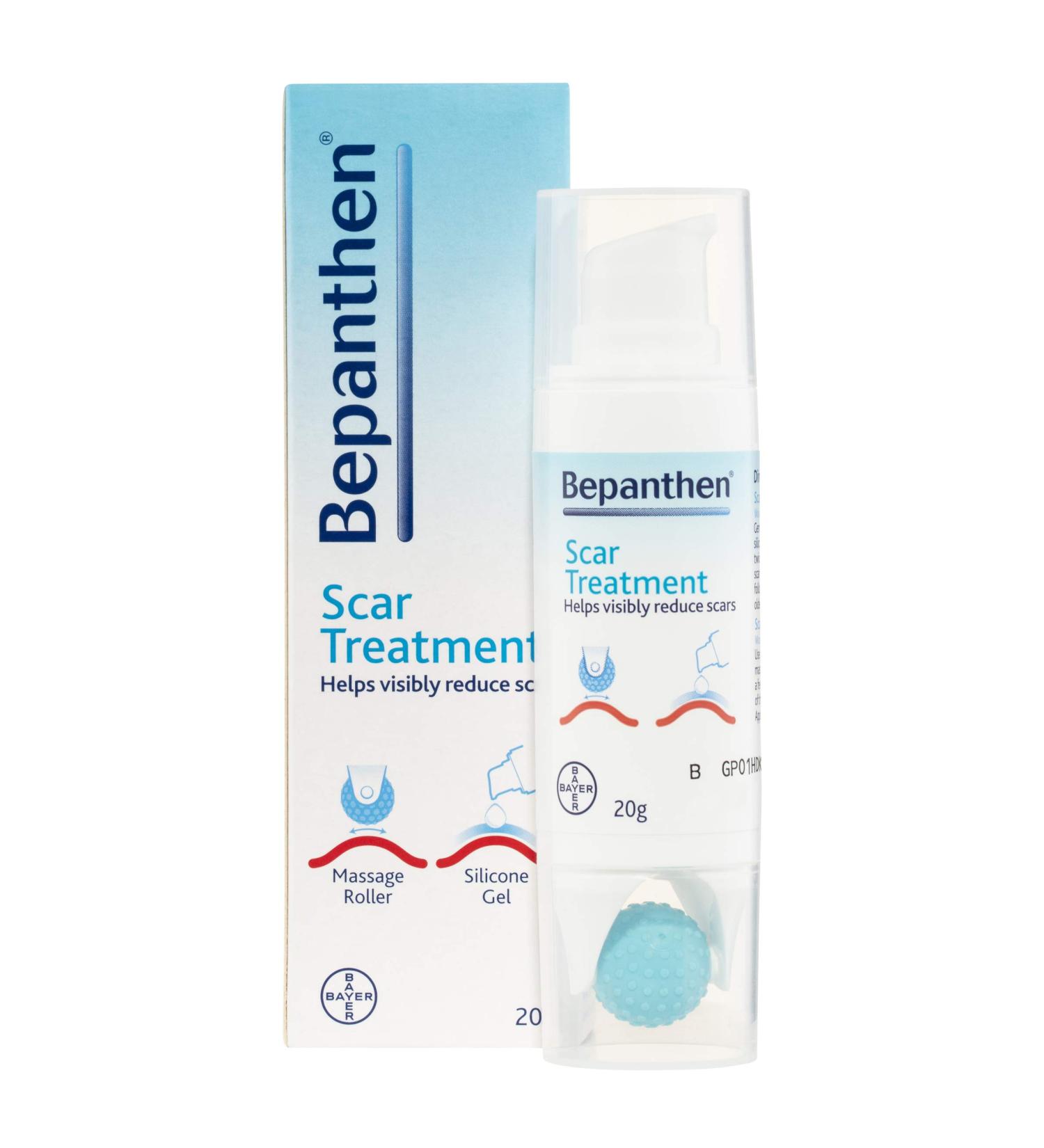 Bepanthen Scar Treatment Silicone Gel - 20g - Moisturizing Formula for New & Old Scars - Buy Online on GoSupps.com
