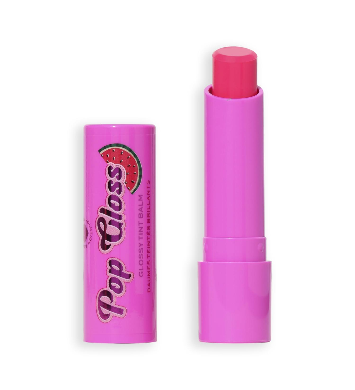 I Heart Revolution Pop Gloss Balm Hydrating Lip Balm With Glossy Finish & Hint Of Colour Vegan & Cruelty-Free Watermelon Pink - Buy Online on GoSupps.com