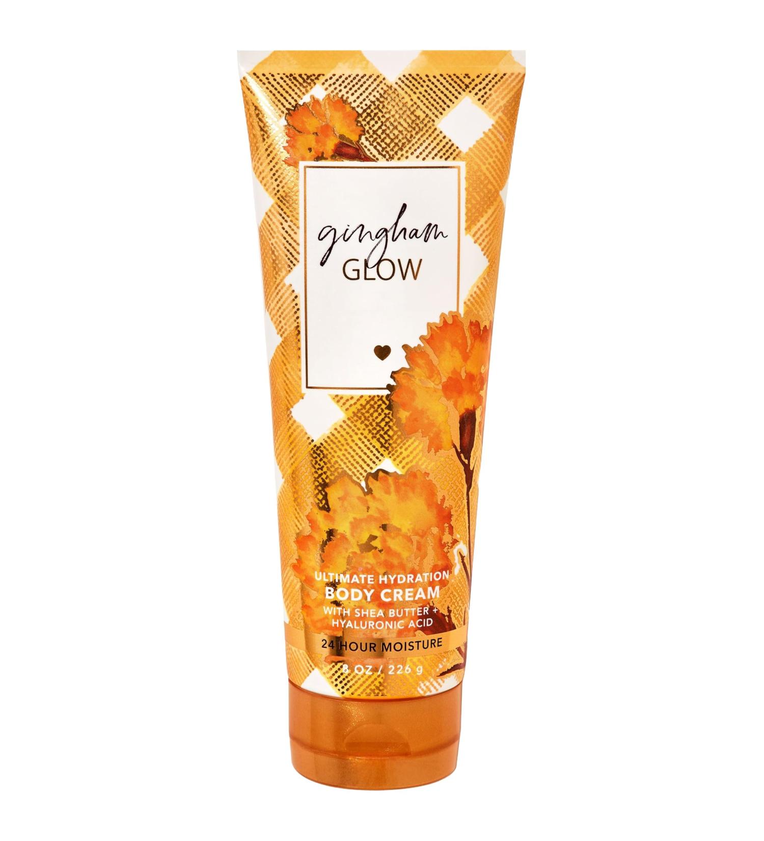 Bath and Body Gingham Glow Ultimate Hydration Body Cream | 8 Oz