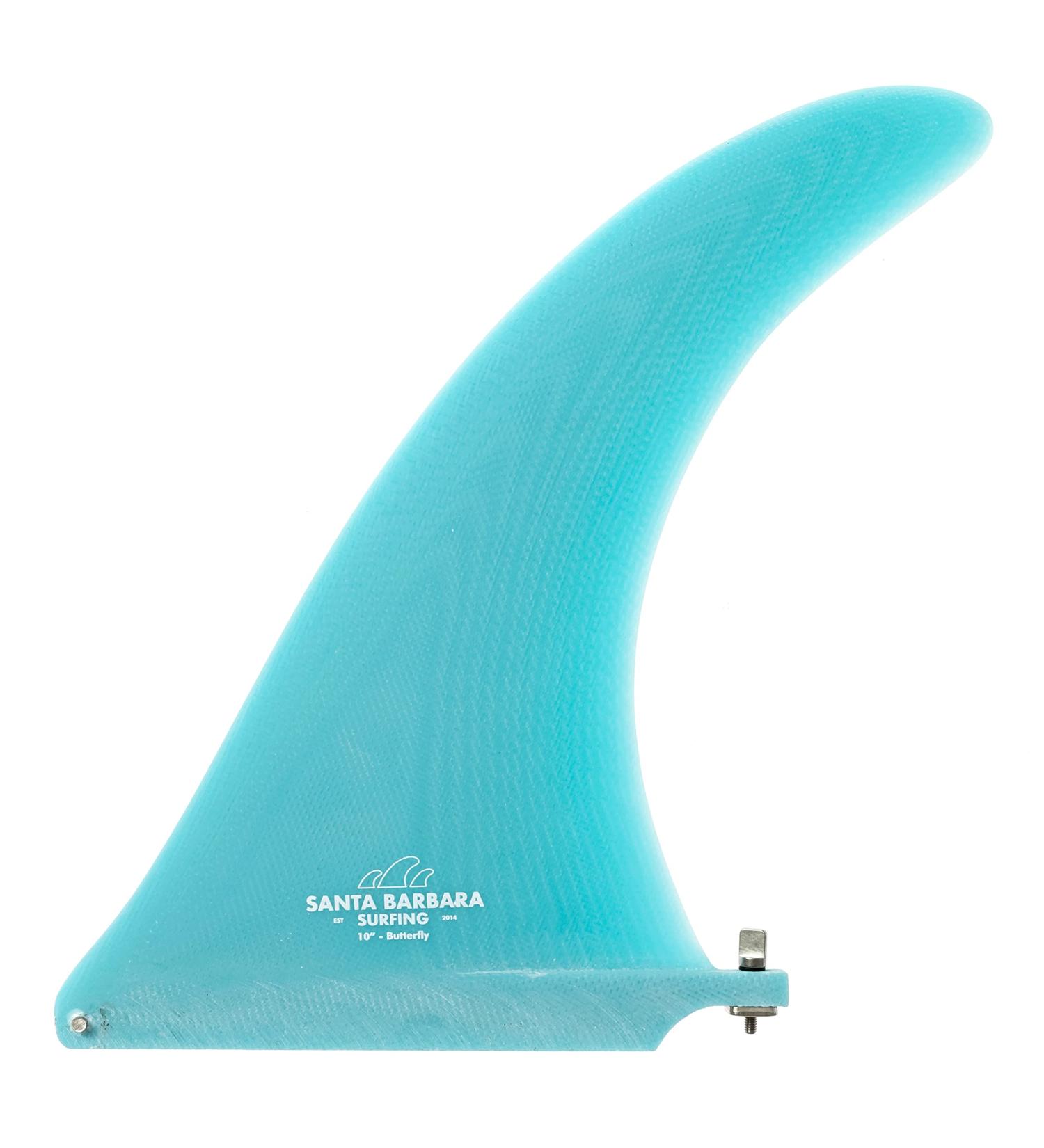 Santa Barbara Surfing SBS Fiberglass Longboard Single Fin - Butterfly Model 10 Greenough 4-A Template - Buy Online on GoSupps.com