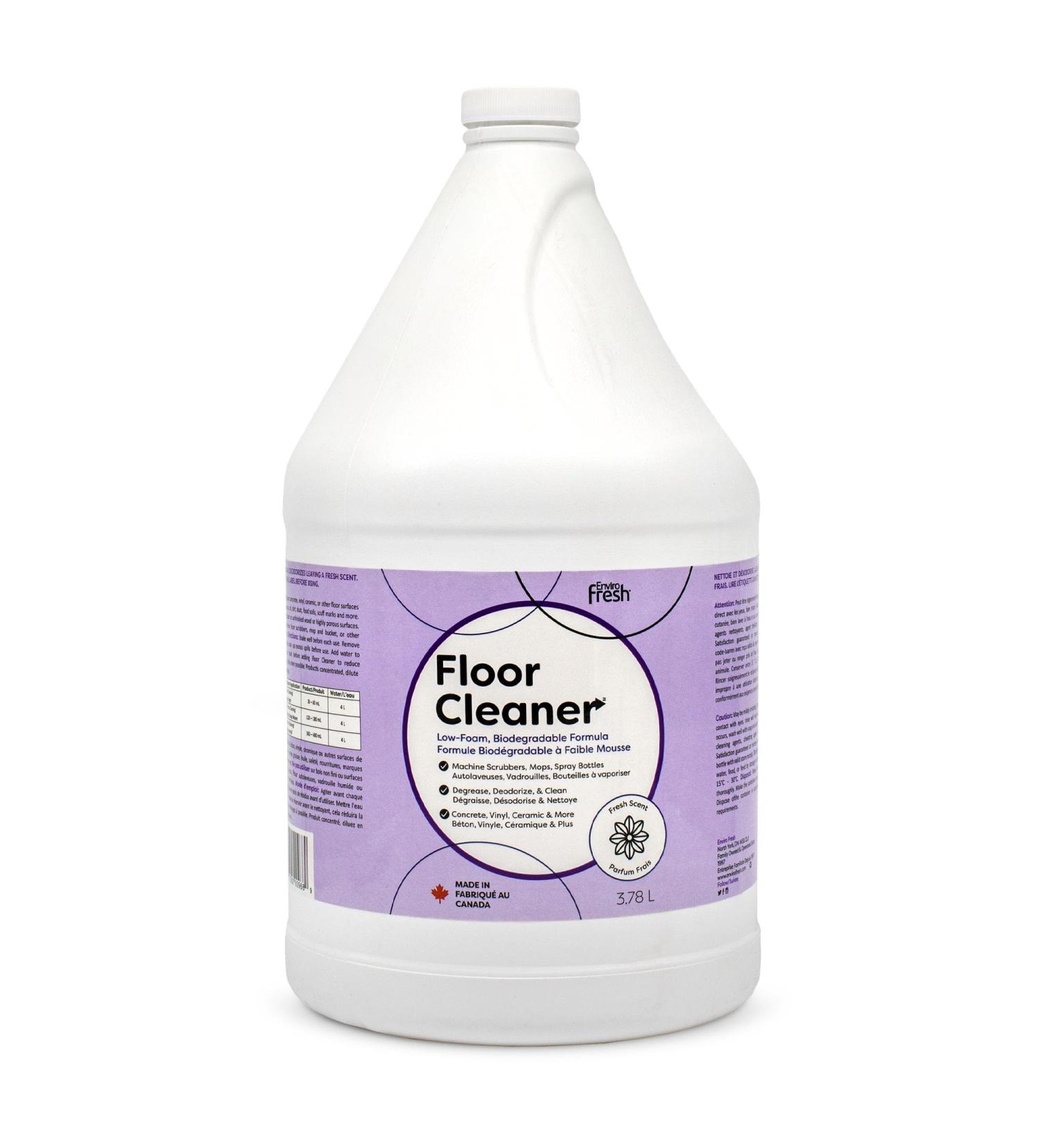 EnviroFresh Floor Cleaner Disinfectant Deodorizer 99.99% Eliminates Germs Bacteria and Viruses Pet Safe Biodegradable Fresh Scent 4 Litres - Buy Online on GoSupps.com