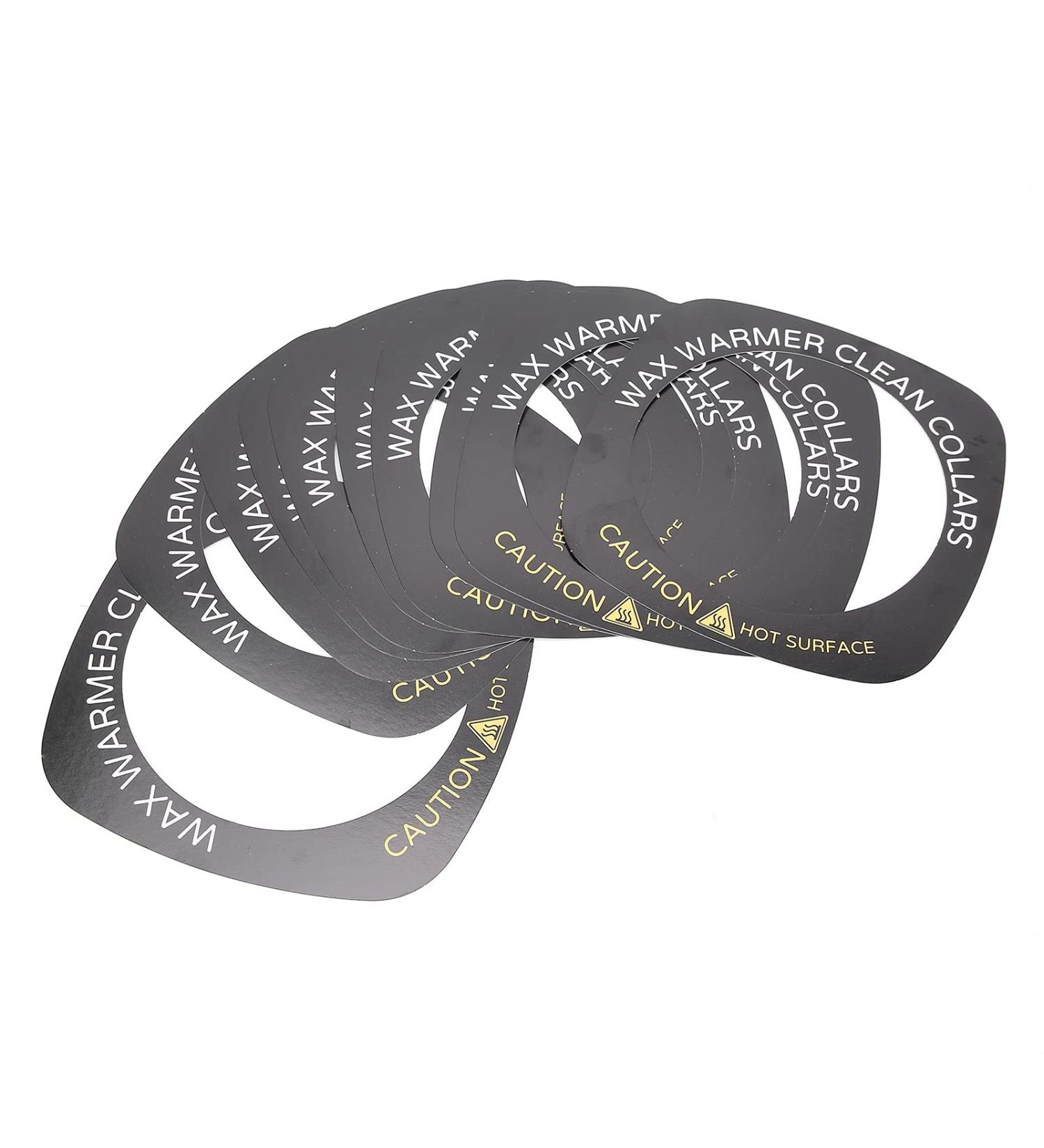 10 Pieces Wax Warmer Collar - Heat-Resistant Protection Rings for Professionals | Square Shape Accessories - Buy Online on GoSupps.com