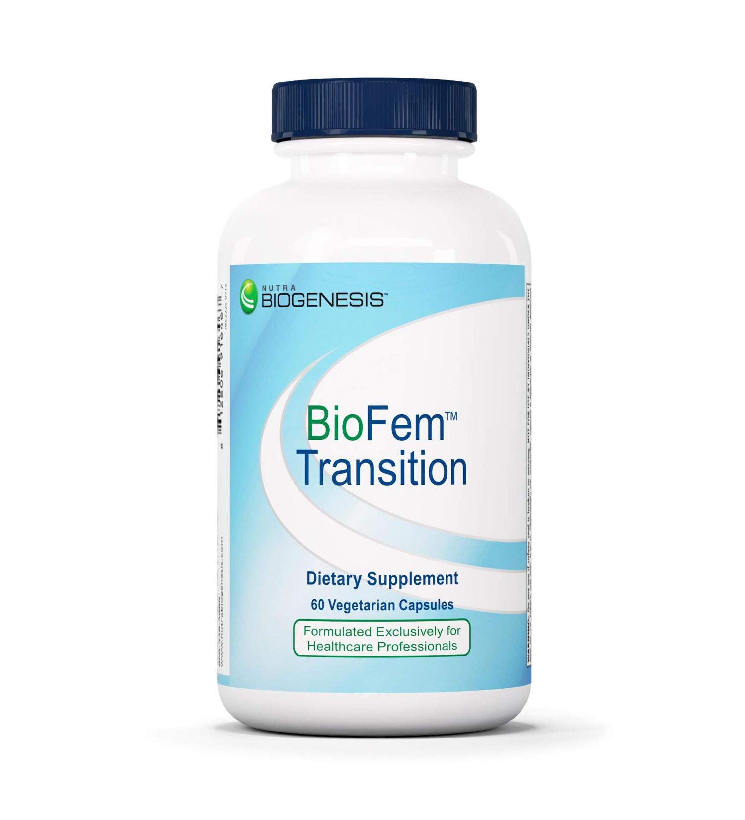 Nutra BioGenesis BioFem Transition - Menopause Support - 60 Capsules | Gluten-Free, Vegan, Non-GMO - Buy Online on GoSupps.com