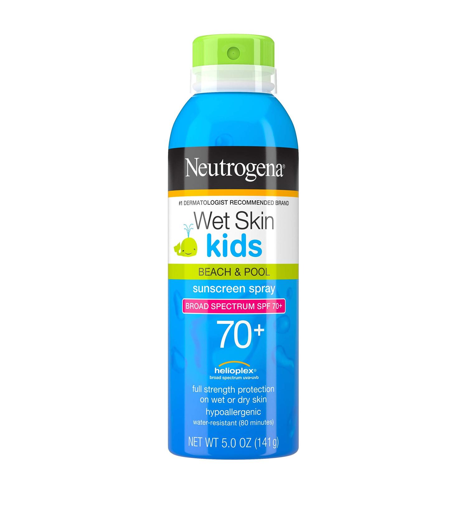 Neutrogena Kids Sunscreen Spray SPF 70+ 5oz | Water-Resistant, Oil-Free, Hypoallergenic - Buy Online on GoSupps.com