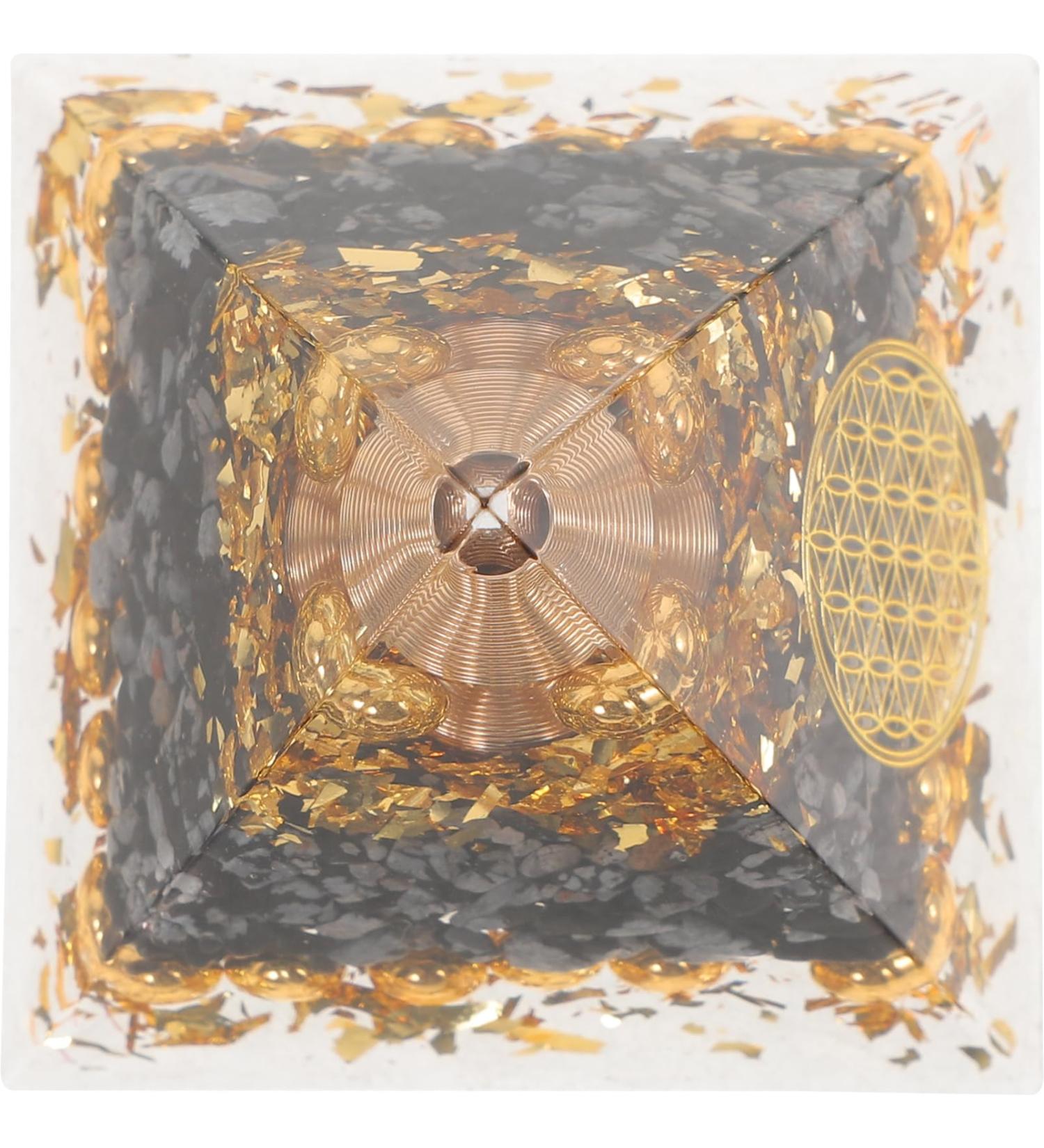 Beaupretty Crystal Ball Pyramid Ornament - Stunning Resin Decor & Artwork for Home | International Shipping Available - Buy Online on GoSupps.com