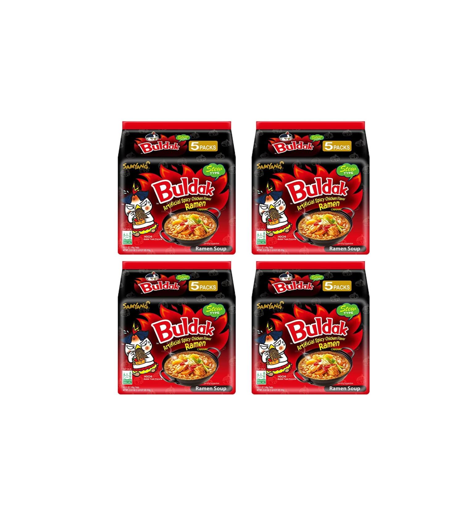 Samyang Buldak Stew Type Hot Chicken Noodle Challenge Ramen (Pack of 20) by CNMART - Buy Online on GoSupps.com