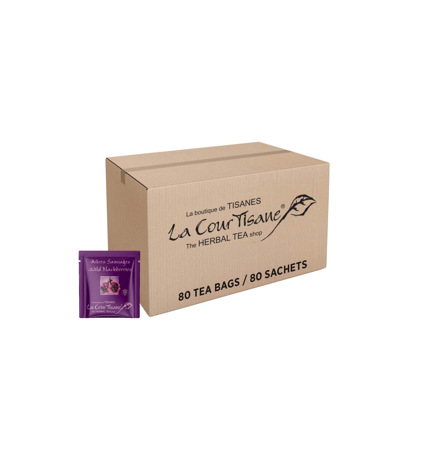 La Courtisane Herbal Tea Wild Blackberries Kosher Gluten-Free 80 Count 349g Wild Blackberries 349 g(Pack of 80) - Buy Online on GoSupps.com