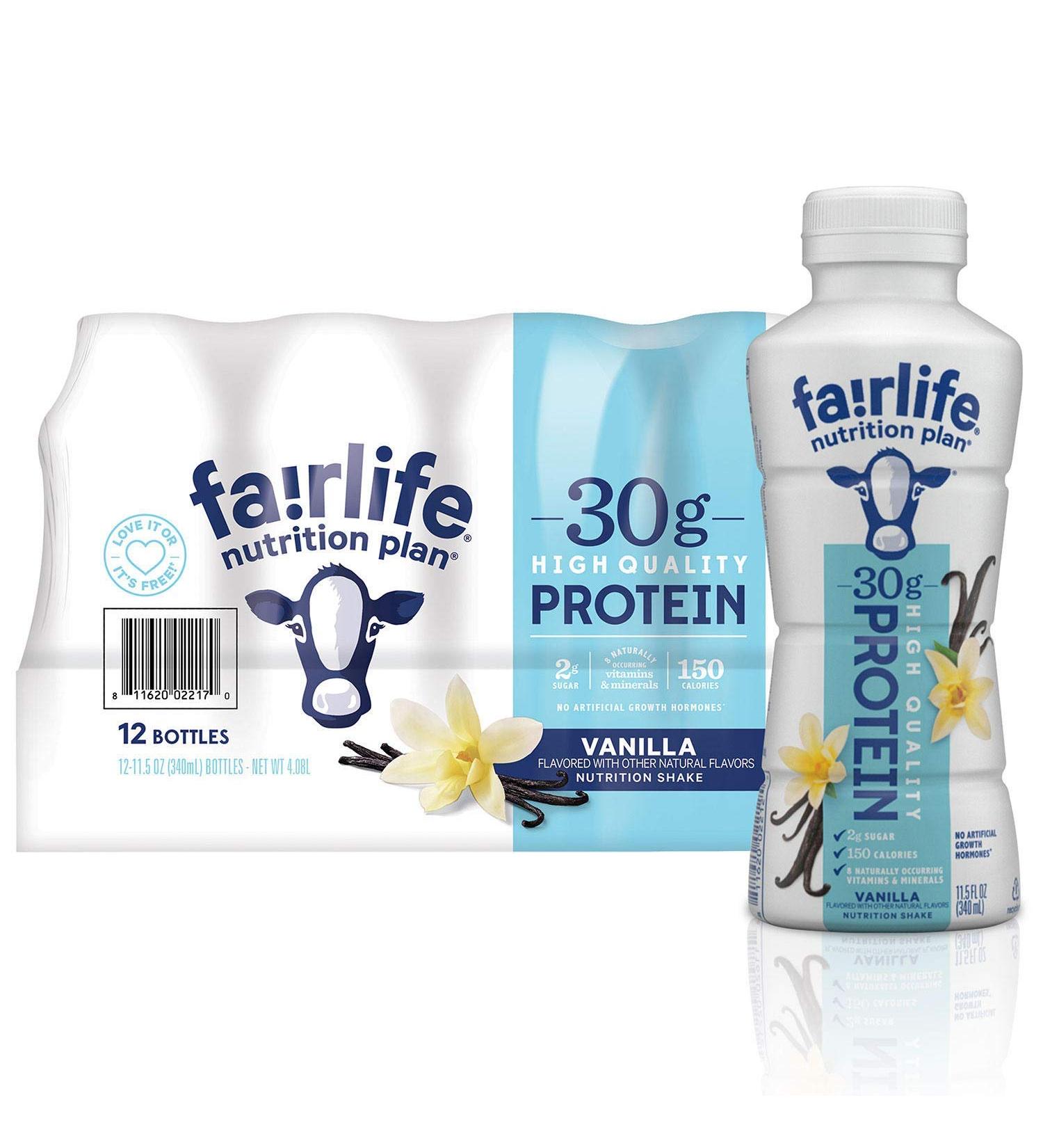 Fairlife Nutrition Plan Vanilla 11.5 fl oz 12pk - Pack of 12 - Buy Online on GoSupps.com