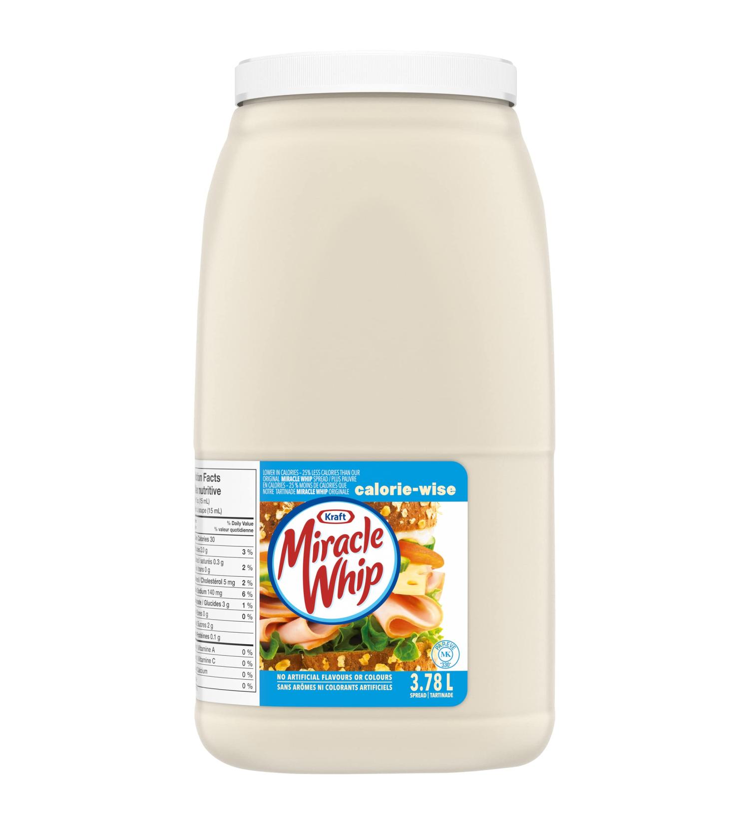 Kraft Calorie Wise Miracle Whip 3.78L - Buy Online on GoSupps.com