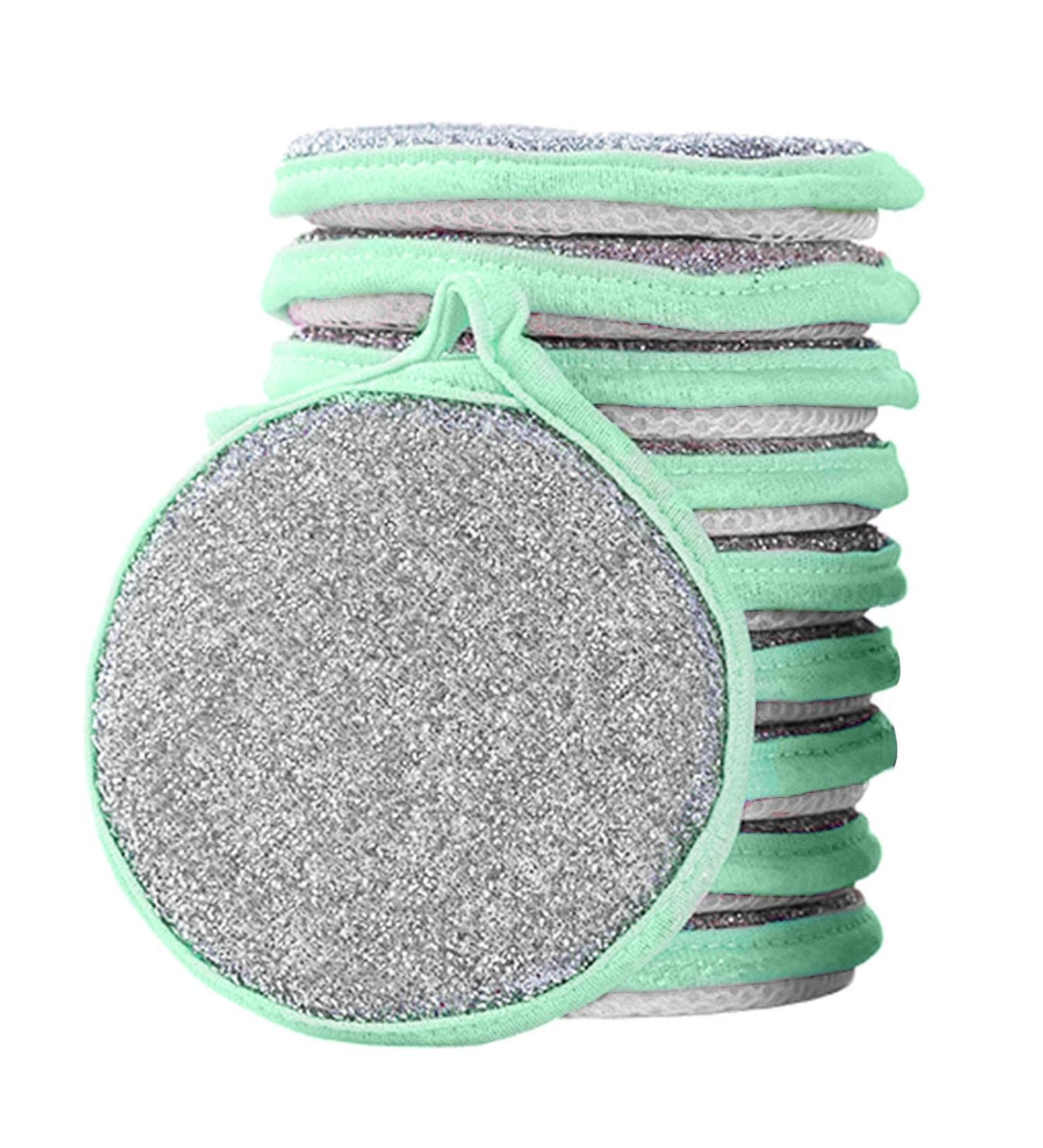 Kitchen Cleaning Sponges Double Sided Scouring Pad Wipe Dishwashing Sponges Cloth for Easy Dishwashing - Buy Online on GoSupps.com