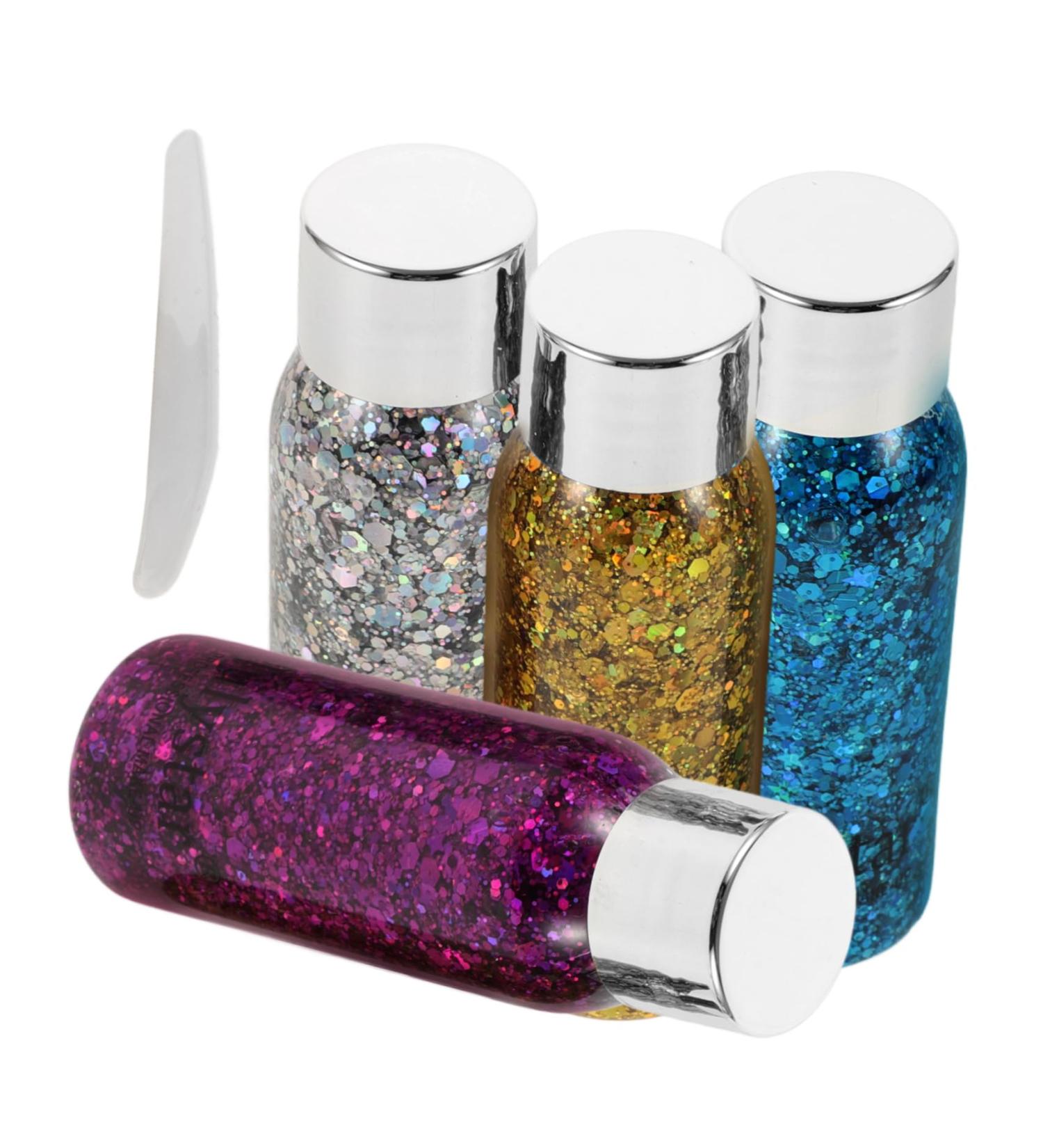 FOYTOKI 4pcs Set Colorful Eye Shadow Eyeshadow Glitter Festival Glitter Body Glitter Spray Liquid - Buy Online on GoSupps.com