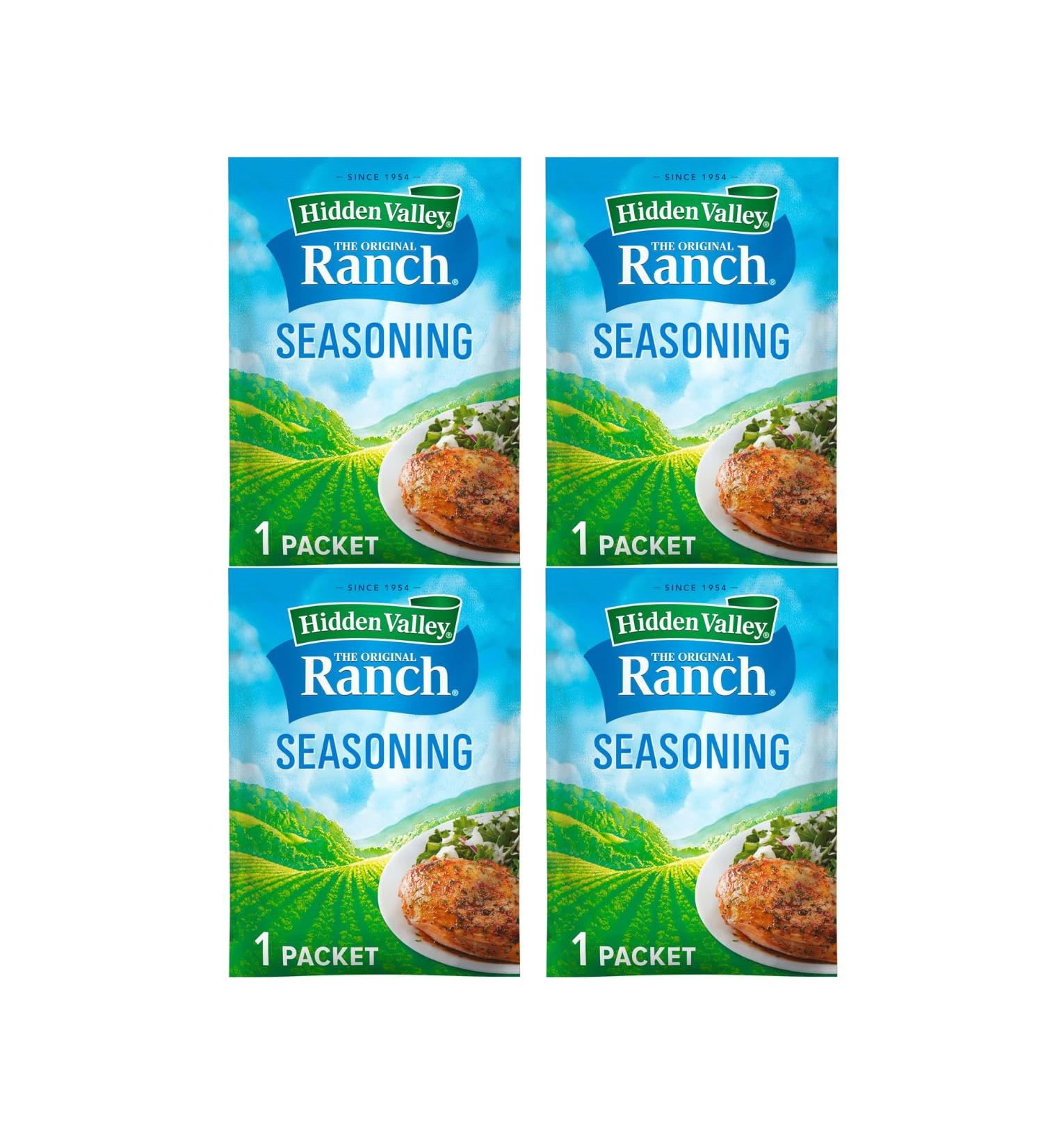 Hidden Valley Original Ranch Salad Dressing and Seasoning Mix 28 g | Perfect for Burgers Sandwiches Wraps or as a Salad Topping | Tasty and Versatile Seasoning | 4 pack - Buy Online on GoSupps.com