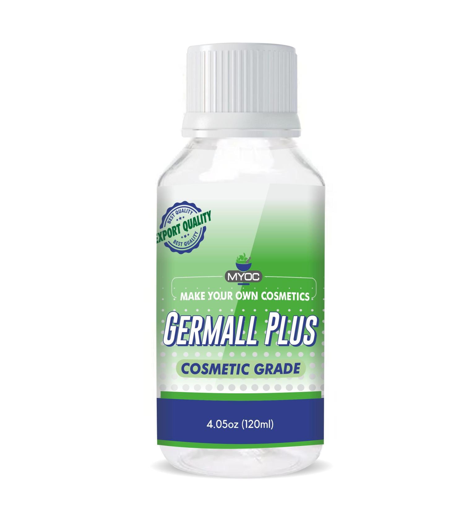 MYOC Germall Plus Natural Preservative Clear Liquid Broad Spectrum Natural Preservative Suitable for Making Soap Conditioners Lotion Creams and More (120 ml (4.05 Fl Oz)) - Buy Online on GoSupps.com