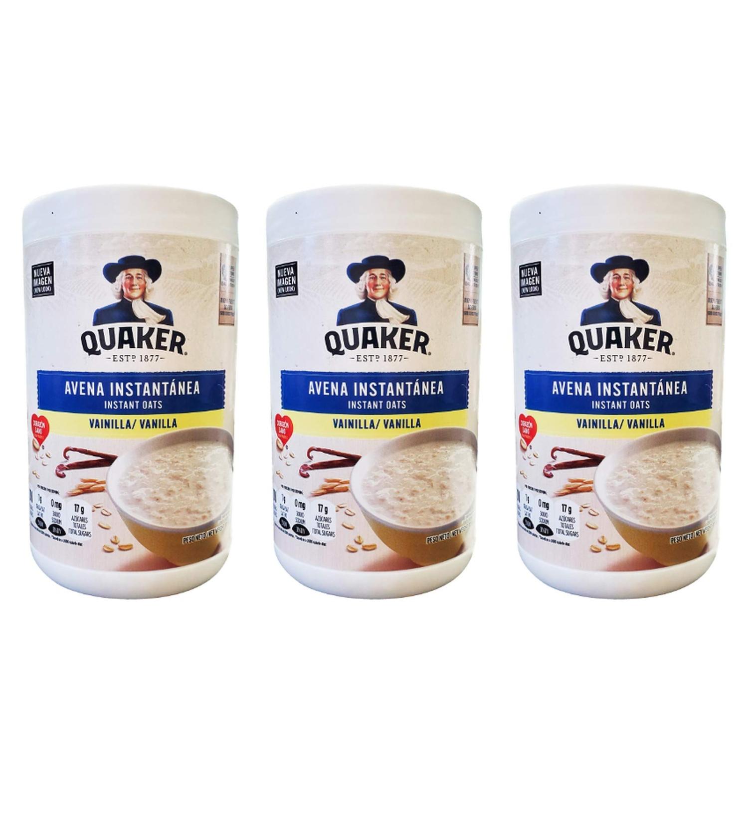 Quaker Avena Instant Oats Vanilla - 34.8 oz (3 Pack) - Buy Online on GoSupps.com