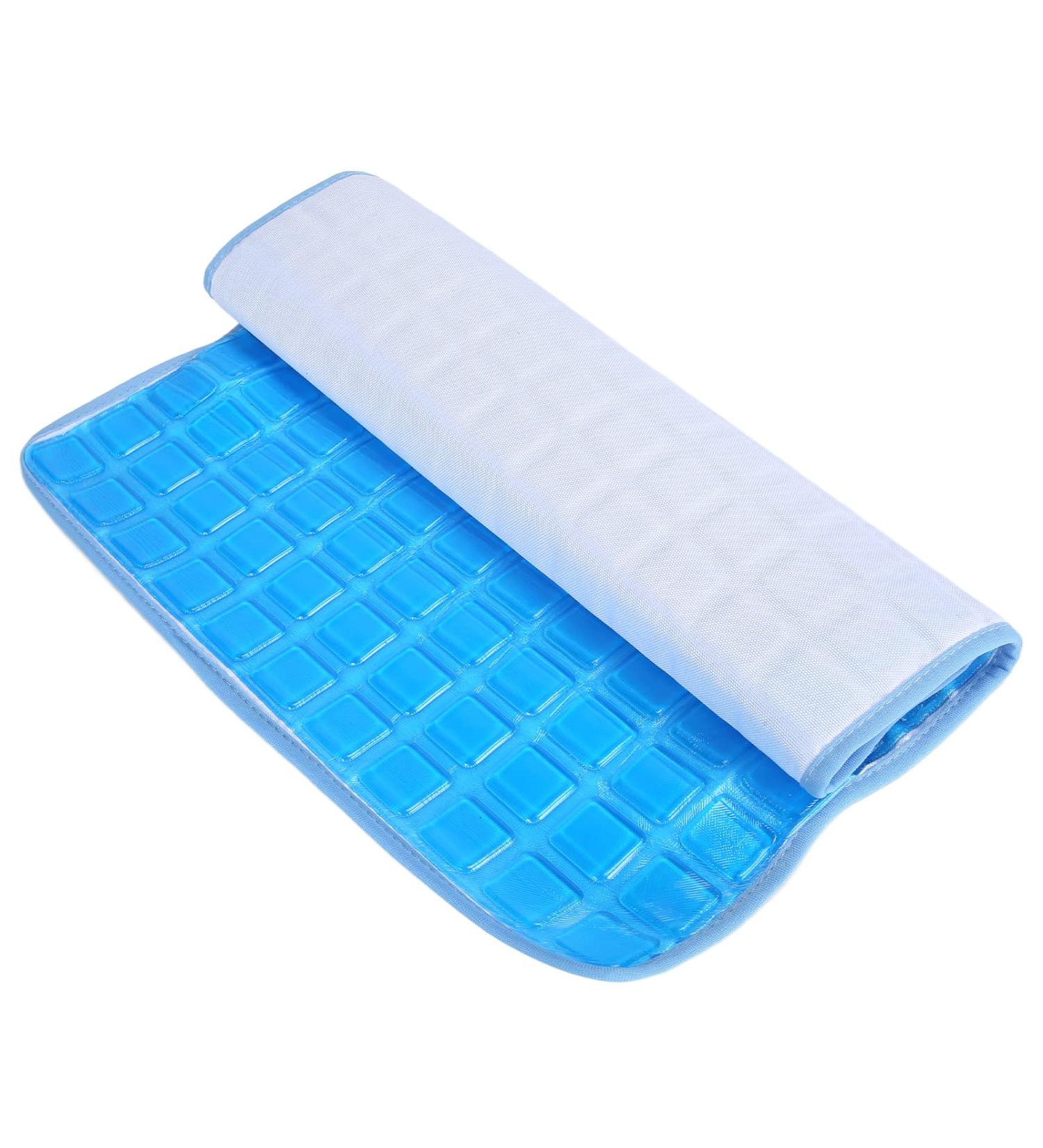 Syrisora Cooling Gel Pillow Mat Soft Cushion Flexible and Foldable for Summer Ideal for Home and Beauty Salons - Buy Online on GoSupps.com