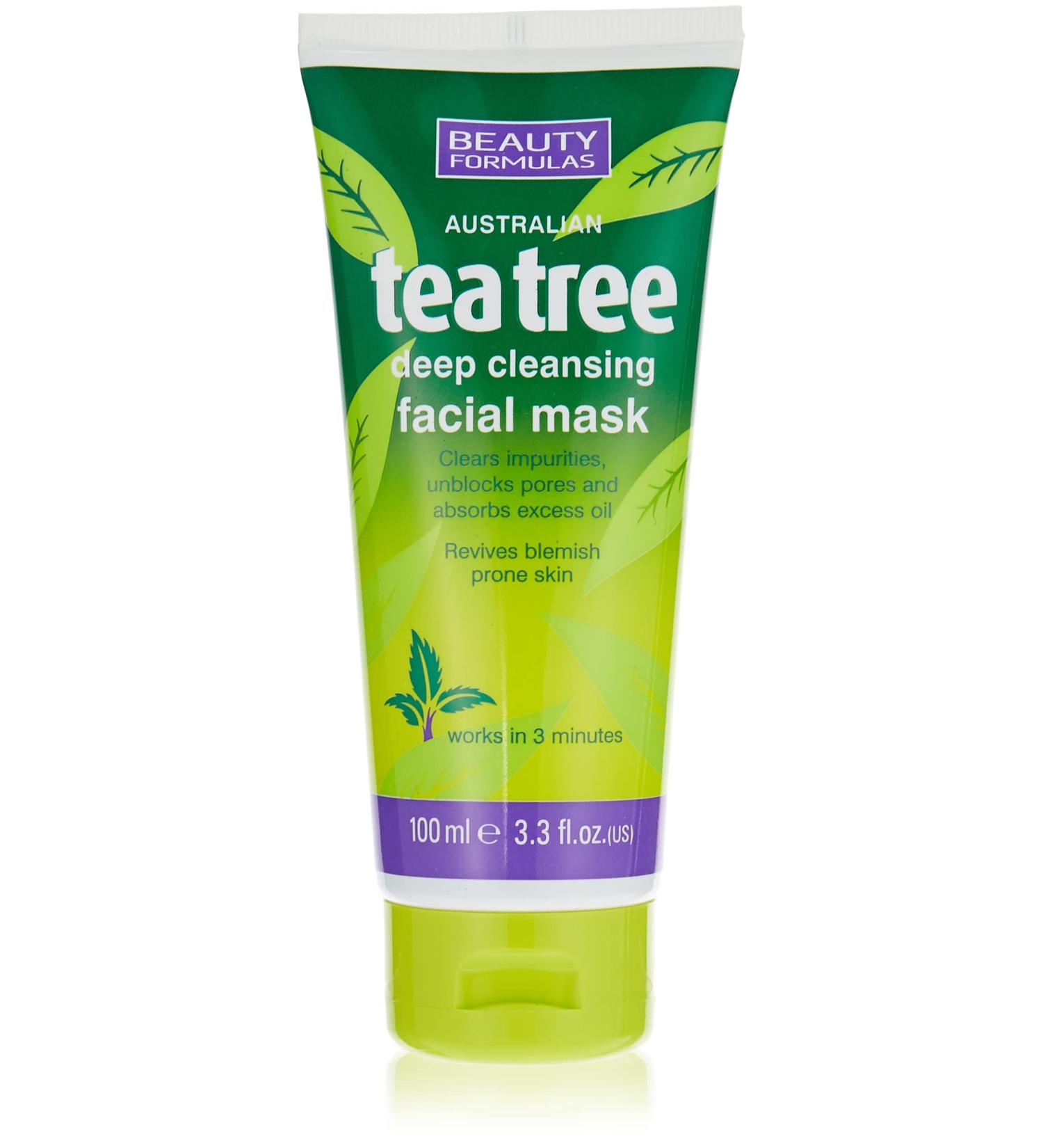 Beauty Formulas Australian Tea Tree Deep Cleansing Facial Mask - Buy Online on GoSupps.com