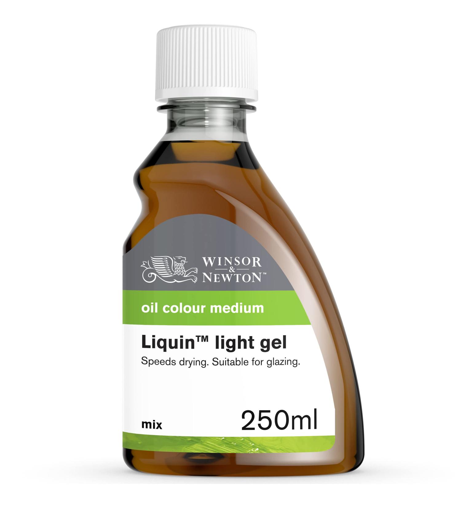 Winsor & Newton Liquin Light Gel Medium - 250ml (8.4oz) Bottle | Fast-Drying Gel Medium - Buy Online on GoSupps.com