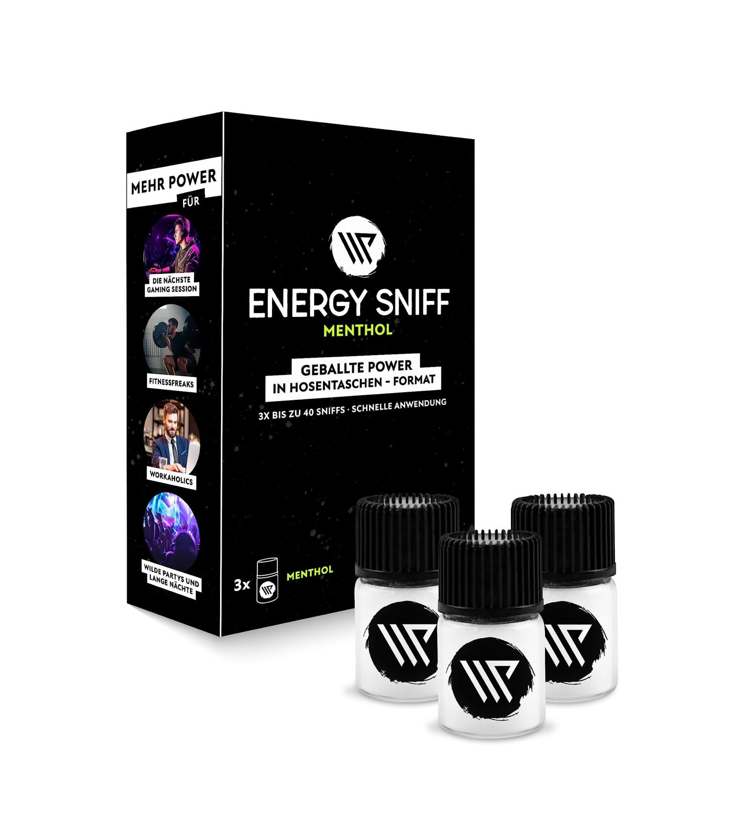 WP Energy Sniff Booster | Menthol Energy Snuff Powder 3 Pack | 2g Each | Boost Focus & Energy | Made in Austria - Buy Online on GoSupps.com