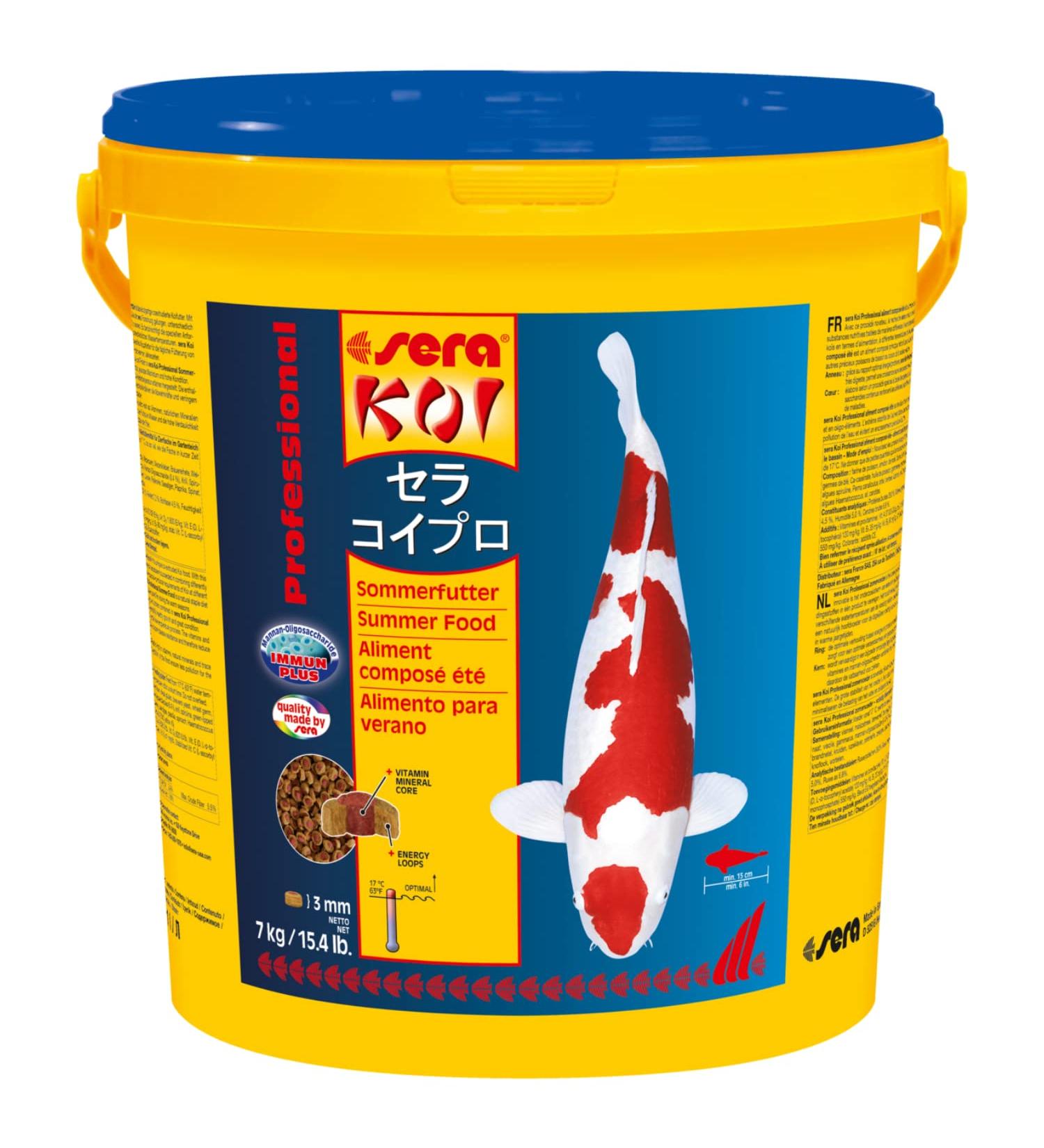 Sera Koi Professional KoiFutter 7 kg | Premium Koi Food for Summer | Reduces Water Pollution & Algae | International Shipping - Buy Online on GoSupps.com
