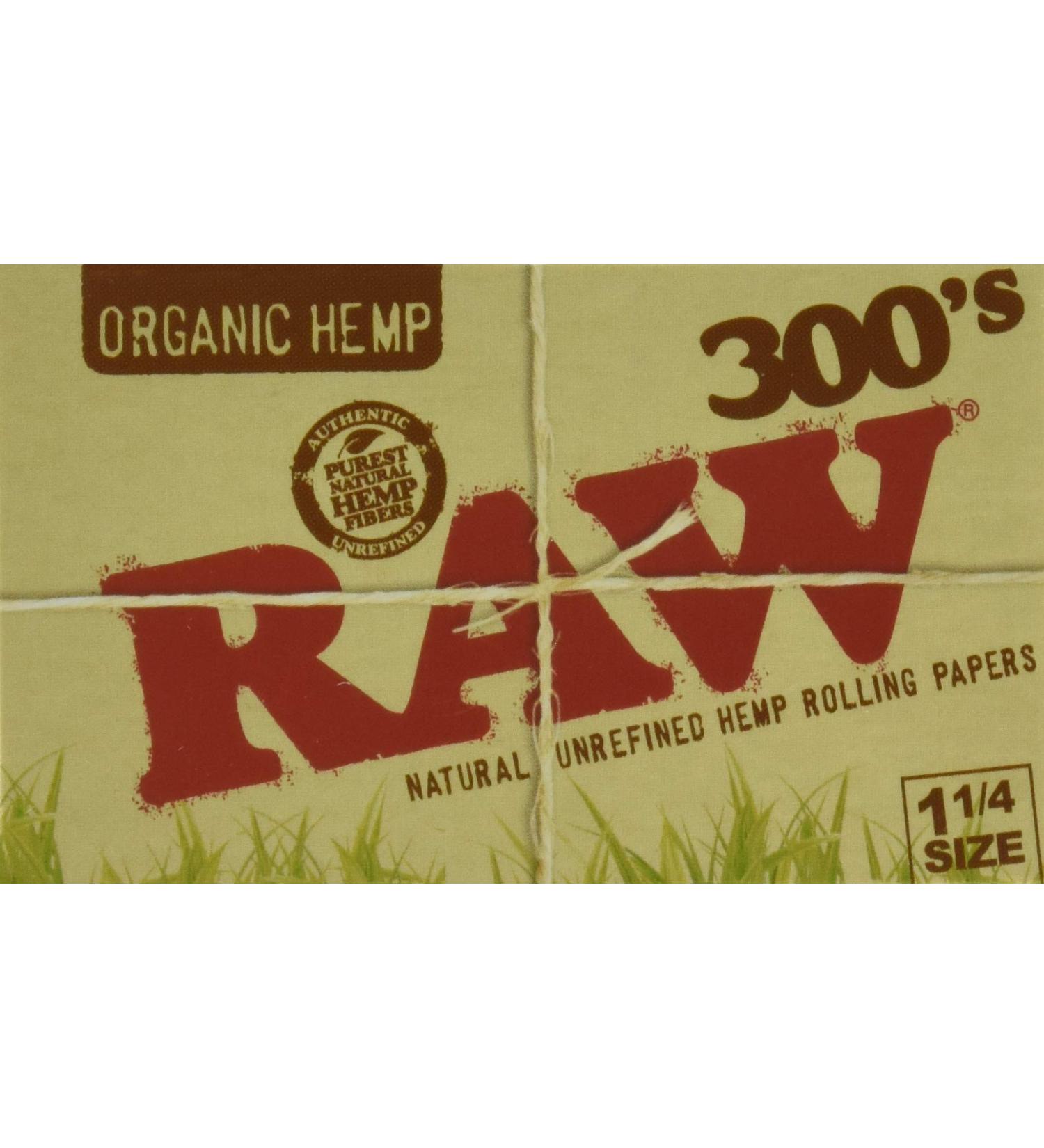 RAW Organic 300 1.25 1 1/4 Size Rolling Papers - 1 Pack, 300 Count - Buy Online on GoSupps.com